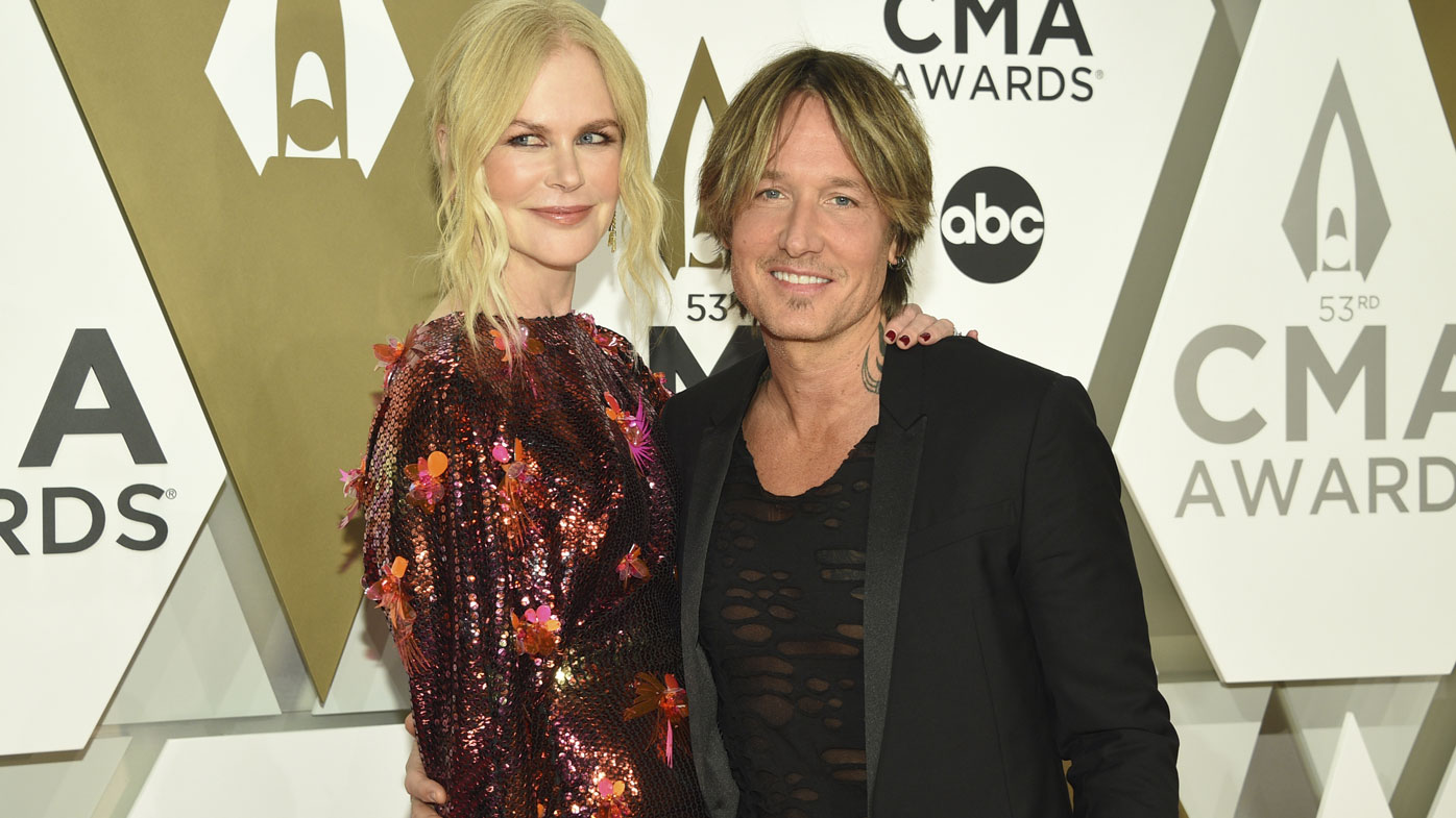 Nicole Kidman and Keith Urban arrive at the 53rd annual CMA Awards at Bridgestone Arena on Wednesday, Nov. 13, 2019, in Nashville, Tenn