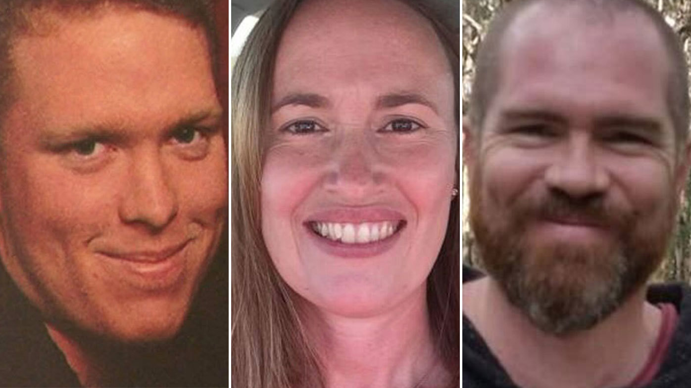 Los terroristas de Wieambilla, Gareth, Stacey y Nathaniel Train.
