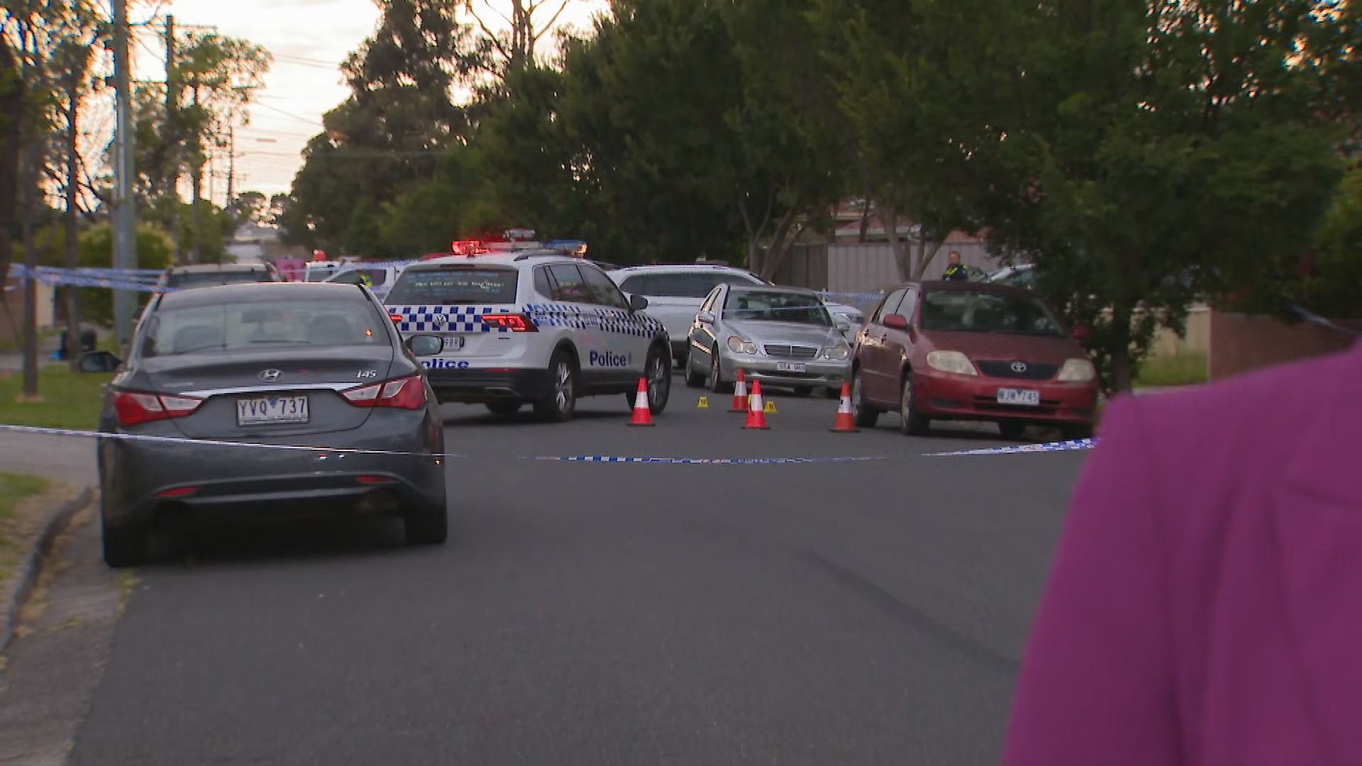 A﻿ manhunt is underway after an alleged shooting led to a man's death in Melbourne's north last night. 