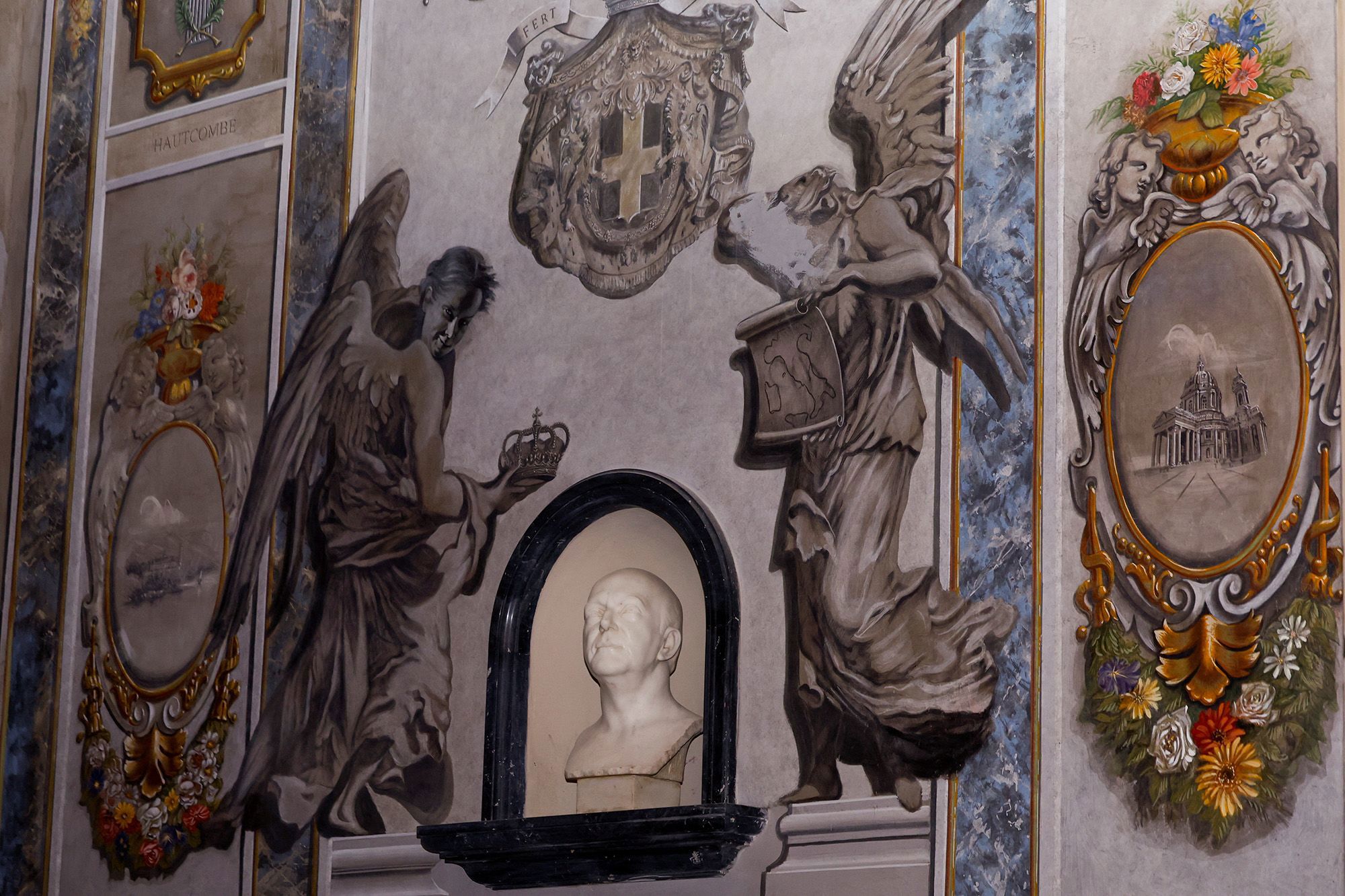 Fresco at the Basilica of St. Lawrence in Lucina.