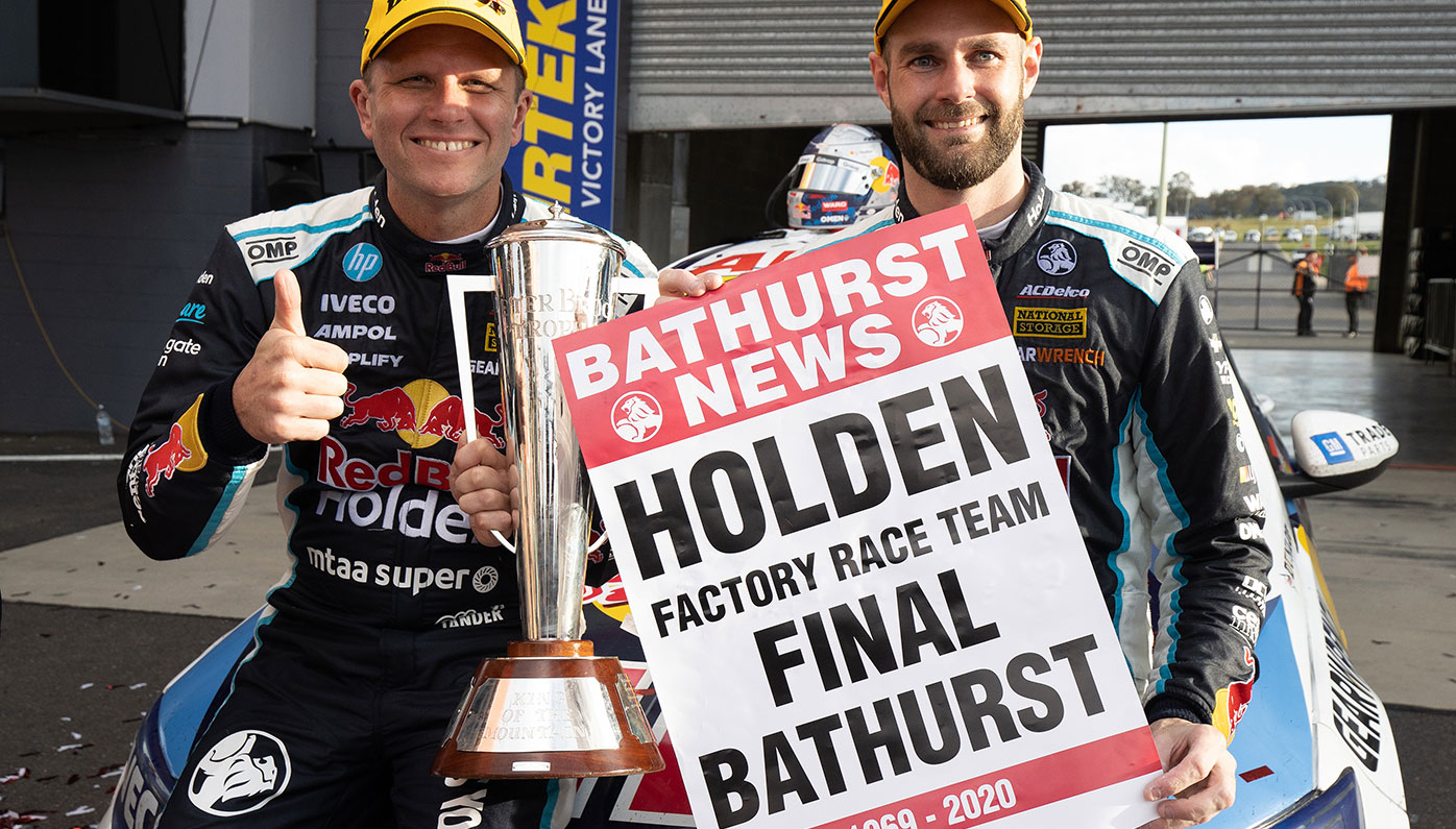 It's the final Bathurst win for a Holden-backed team.