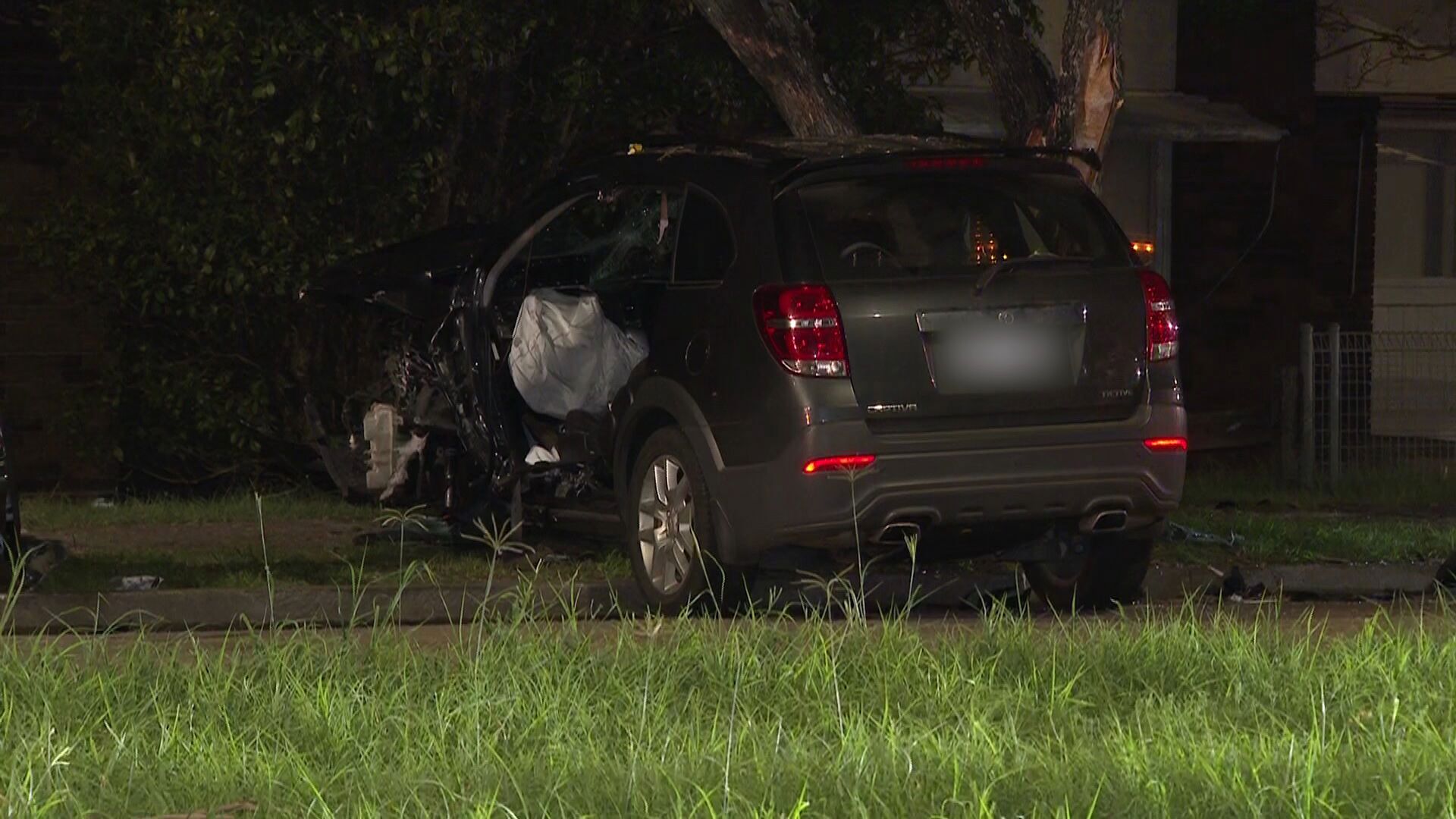 A teenage boy is in hospital after a police pursuit and crash in Whalan, Sydney.