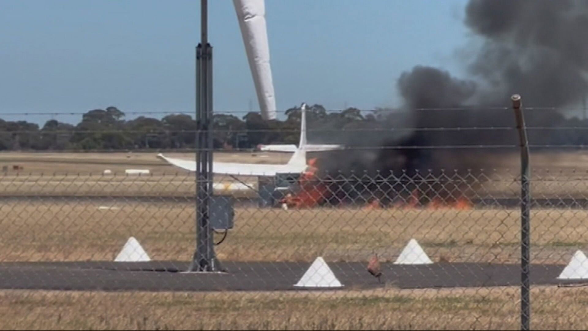 A light aircraft has crashed into the ground at an airport in the Adelaide's north.