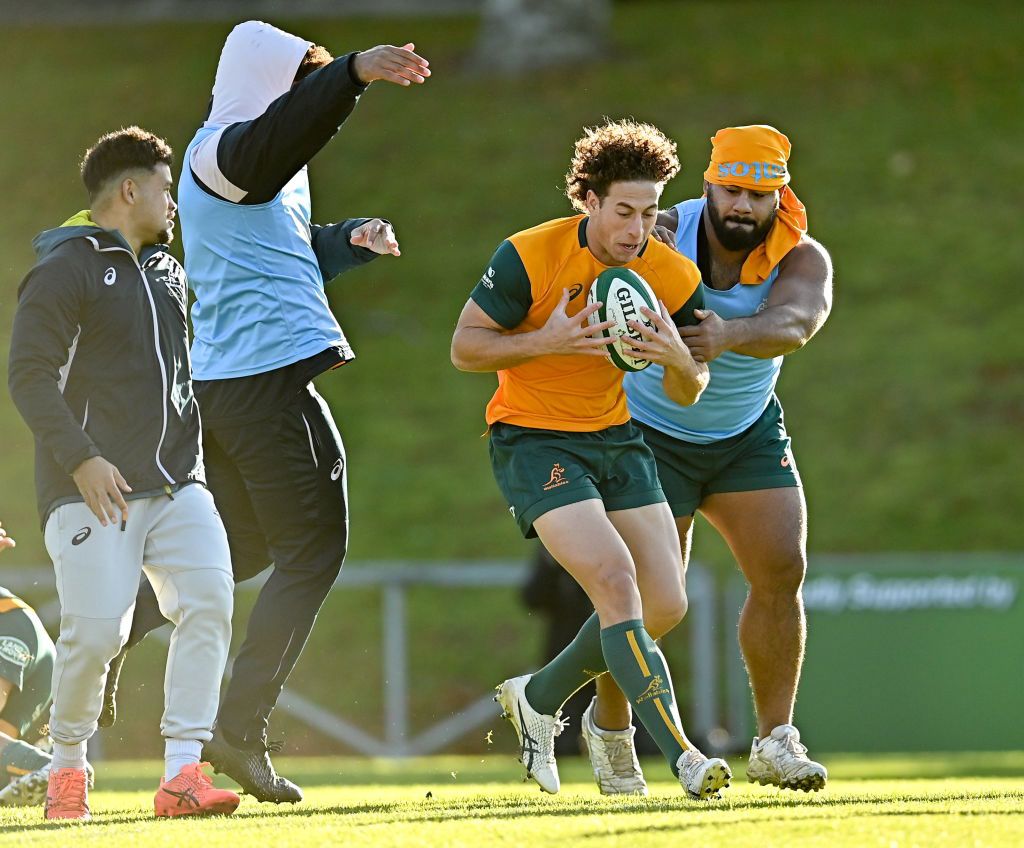 Mark Nawaqanitawase and Taniela Tupou at the UCD Bowl in Dublin. 