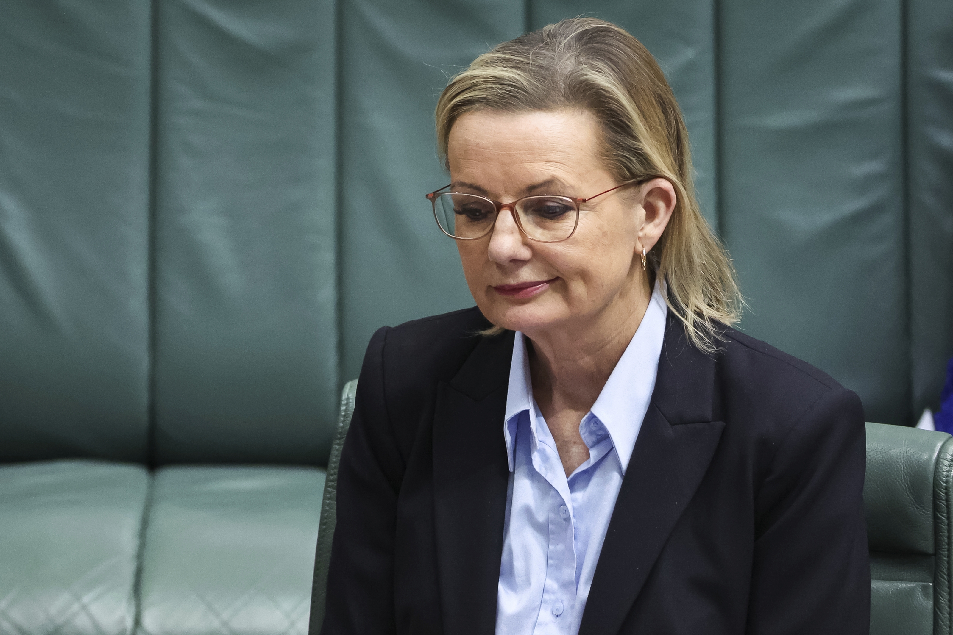 Opposition leader Sussan Ley during Question Time at Parliament House in Canberra on Monday 24 November 2025.