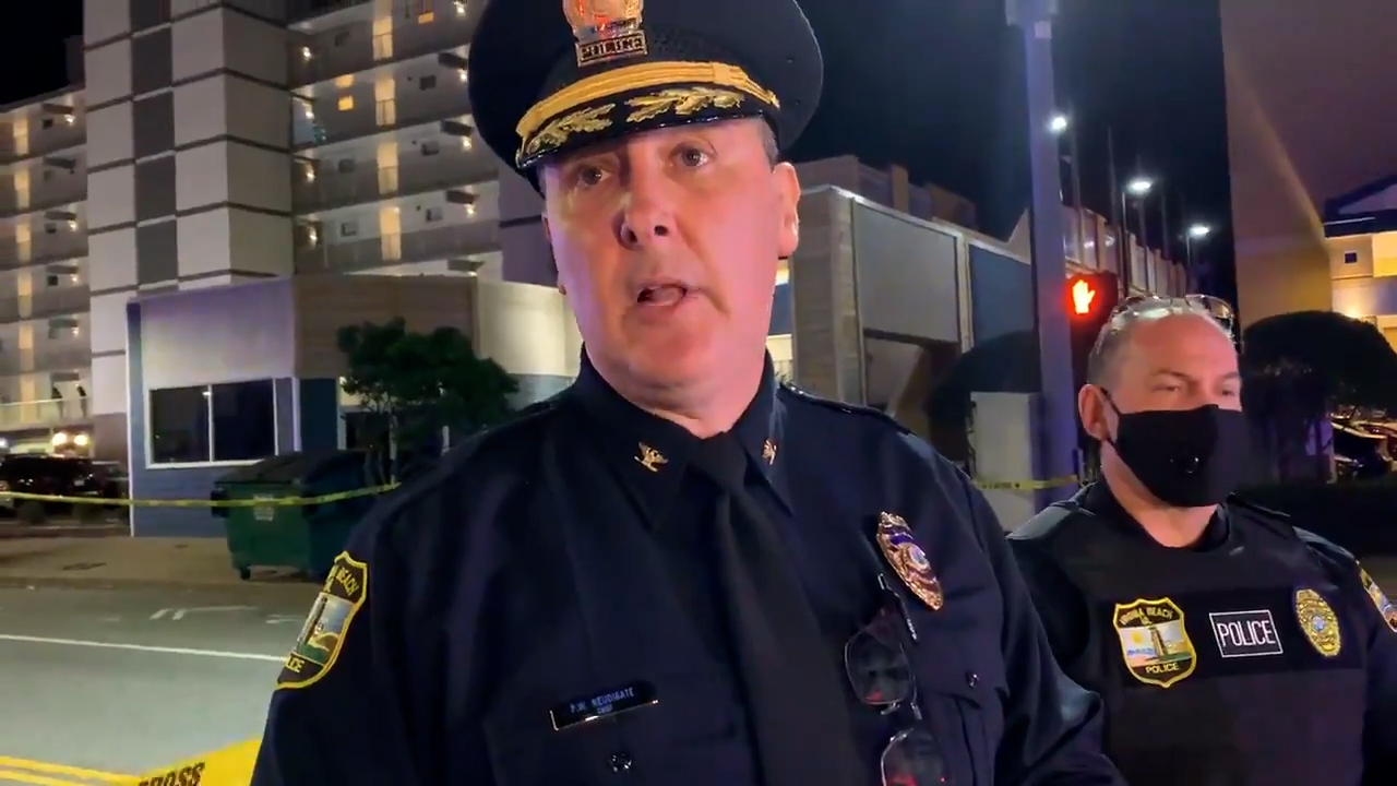 Virginia Beach Police Chief Paul Neudigate speaks to media after the mass shooting.