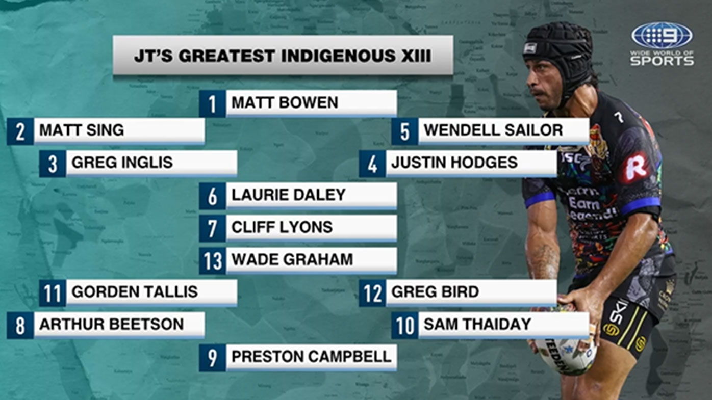 JT's Indigenous squad