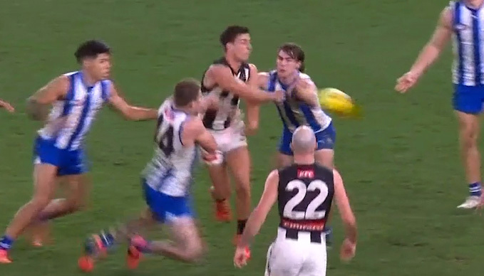 Nick Daicos was let off the leash in this moment.