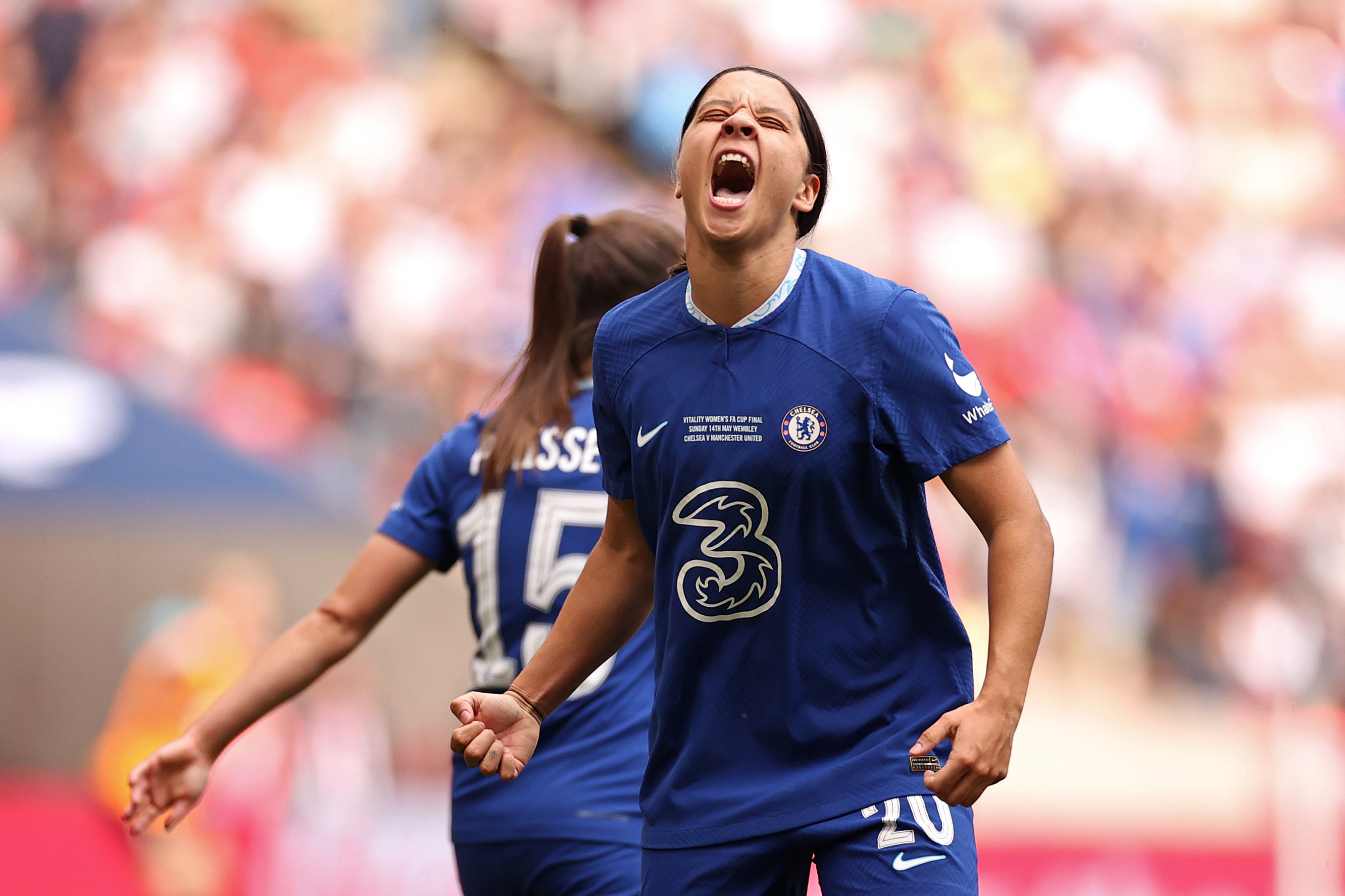 Football news 2023, Sam Kerr goal as Chelsea beats Manchester