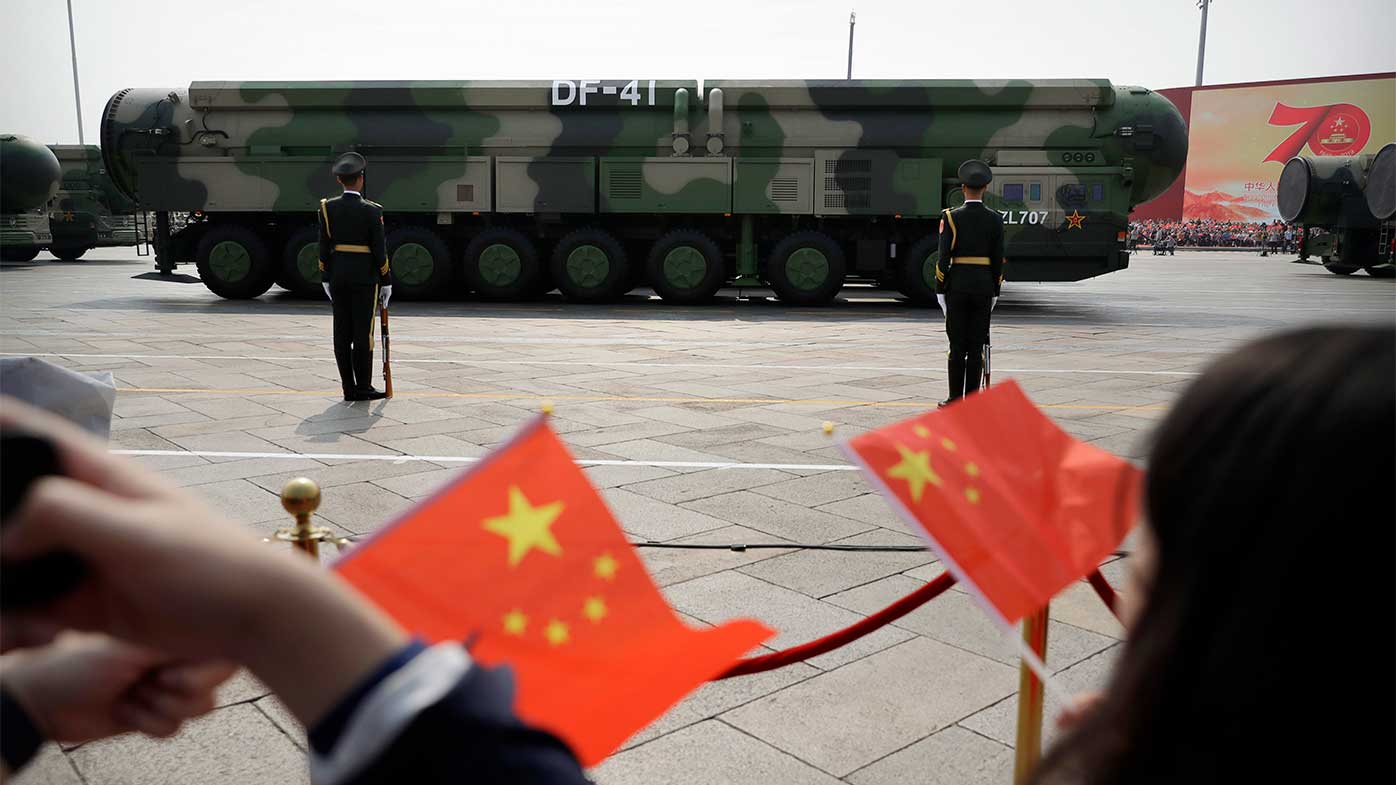 China has more than 300 nuclear warheads.