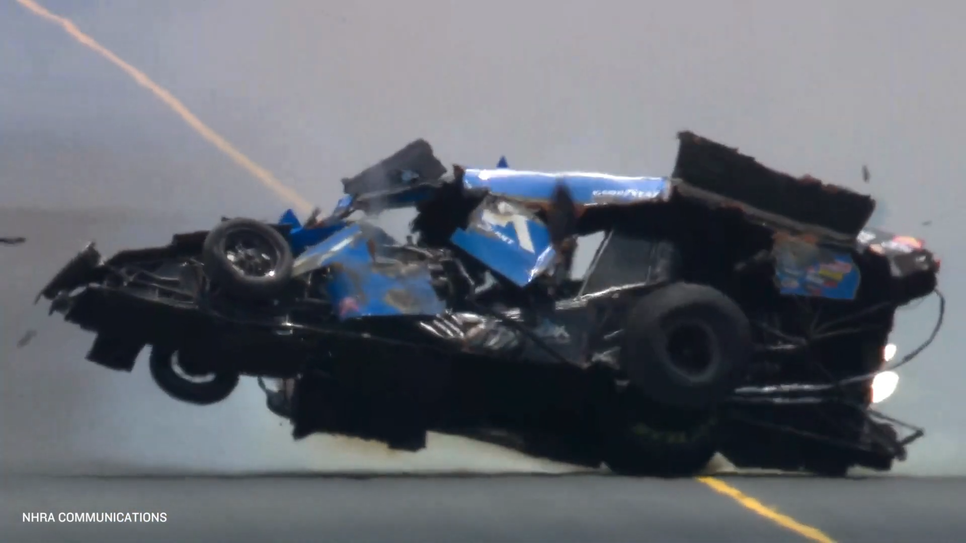 John Force was left in intensive care after this 'catastrophic' crash at nearly 500km/h.