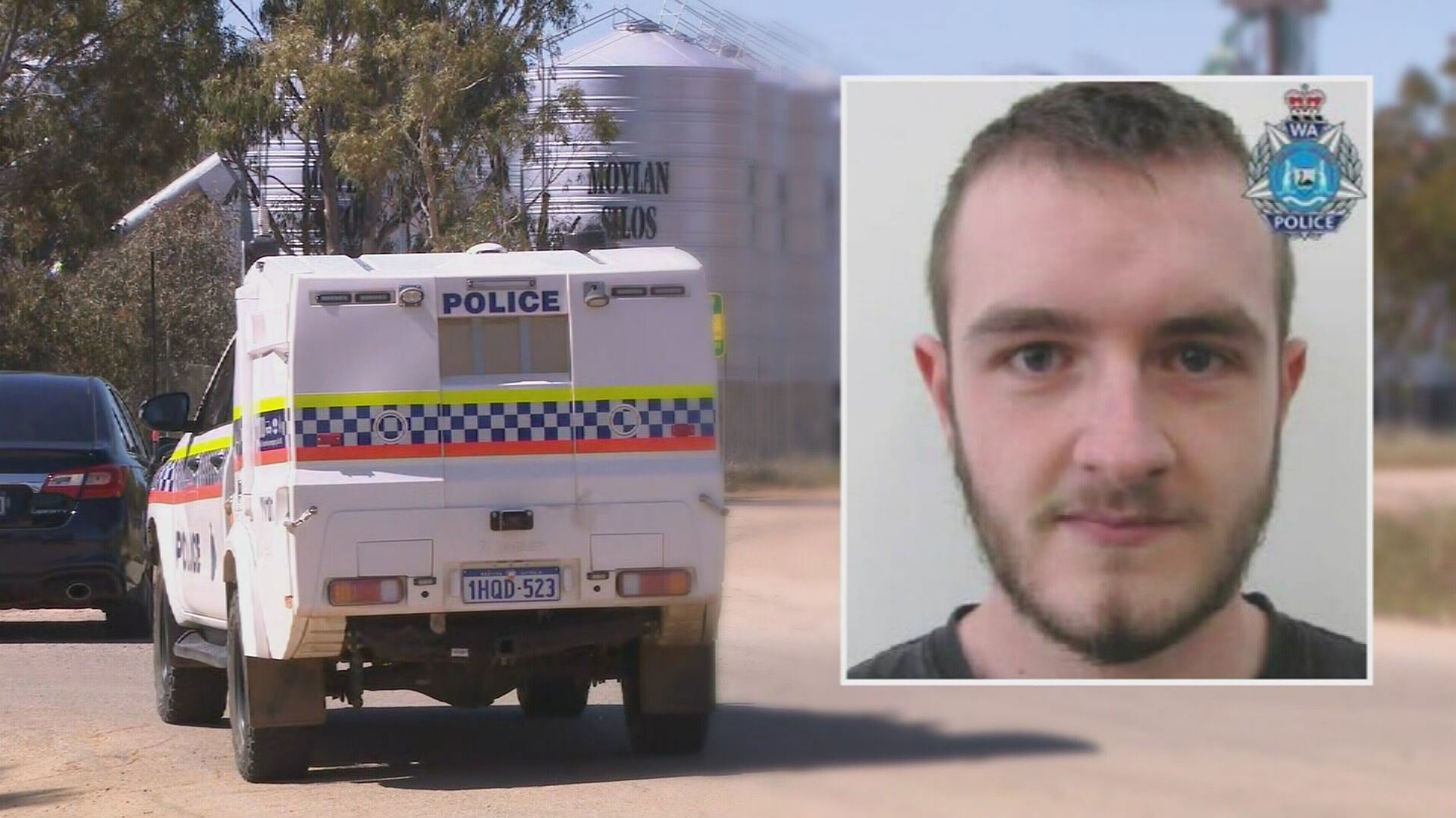 A man has died of a self-inflicted gunshot wound, bringing to an end an hours-long police negotiation after he is believed to have killed a colleague at a grain silo in Western Australia. Lachlan Bowles was later found about 20 kilometres outside of Kellerberrin in a field five-and-a-half hours into the manhunt.