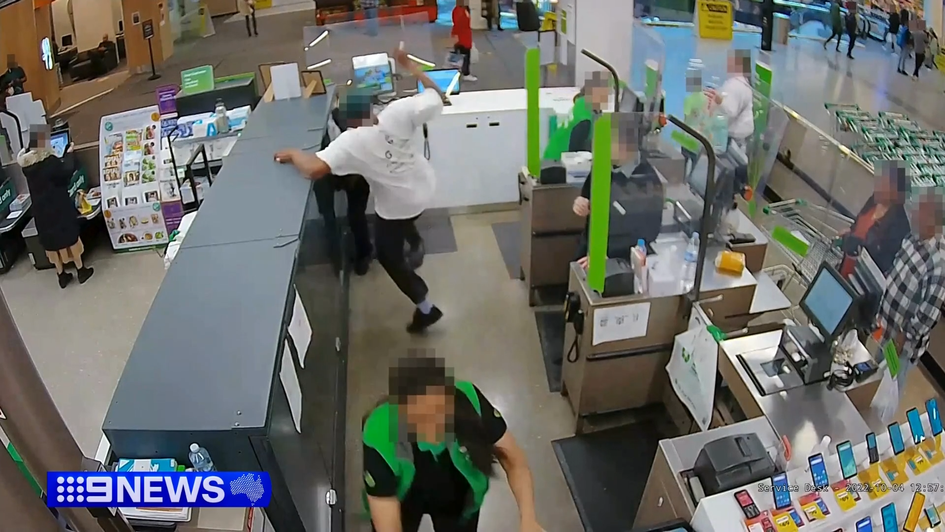 Shocking footage of alleged assaults against retail workers.