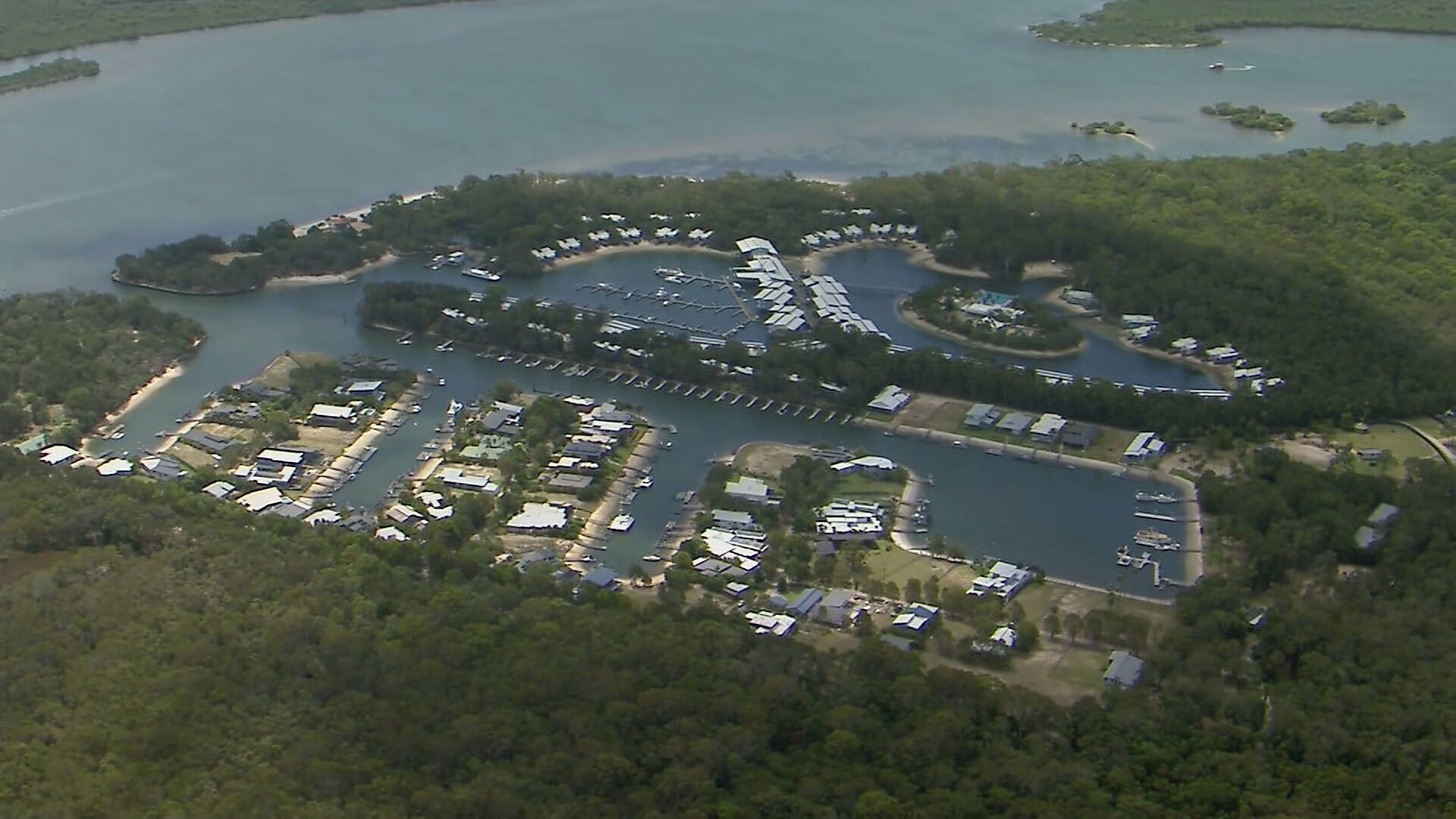 Residents of Queensland community spending the night in darkness after their power and utilities were cut off.