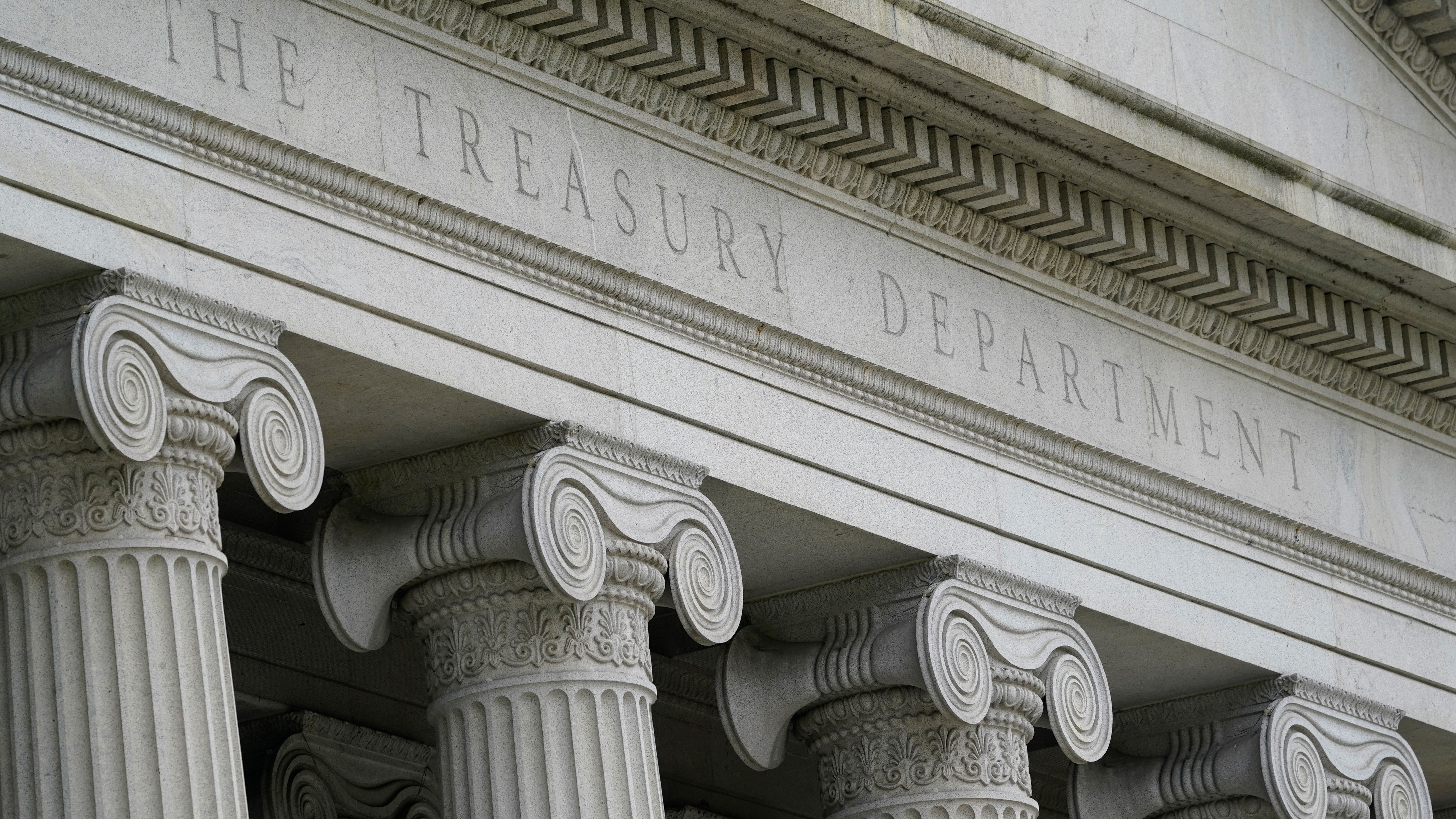 The Treasury Building in Washington.