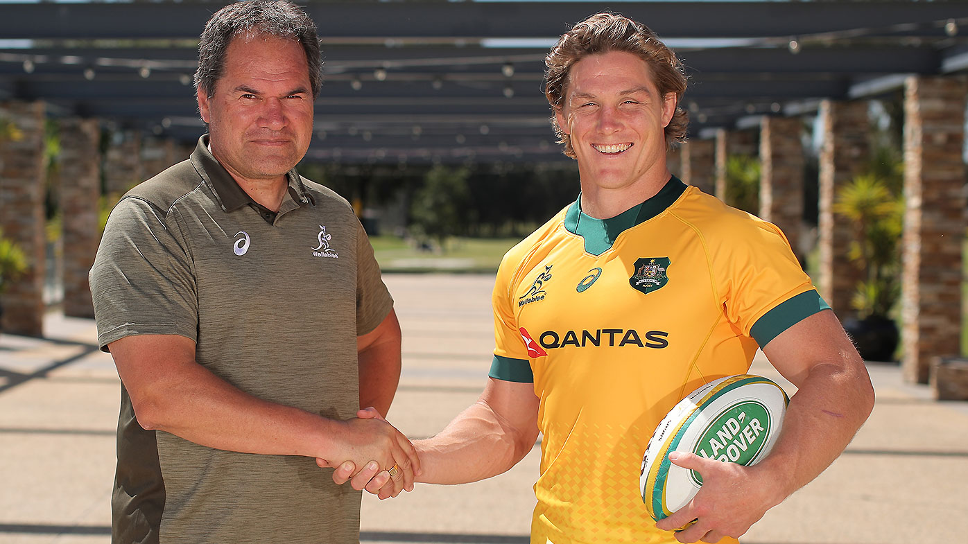 Dave Rennie and Michael Hooper