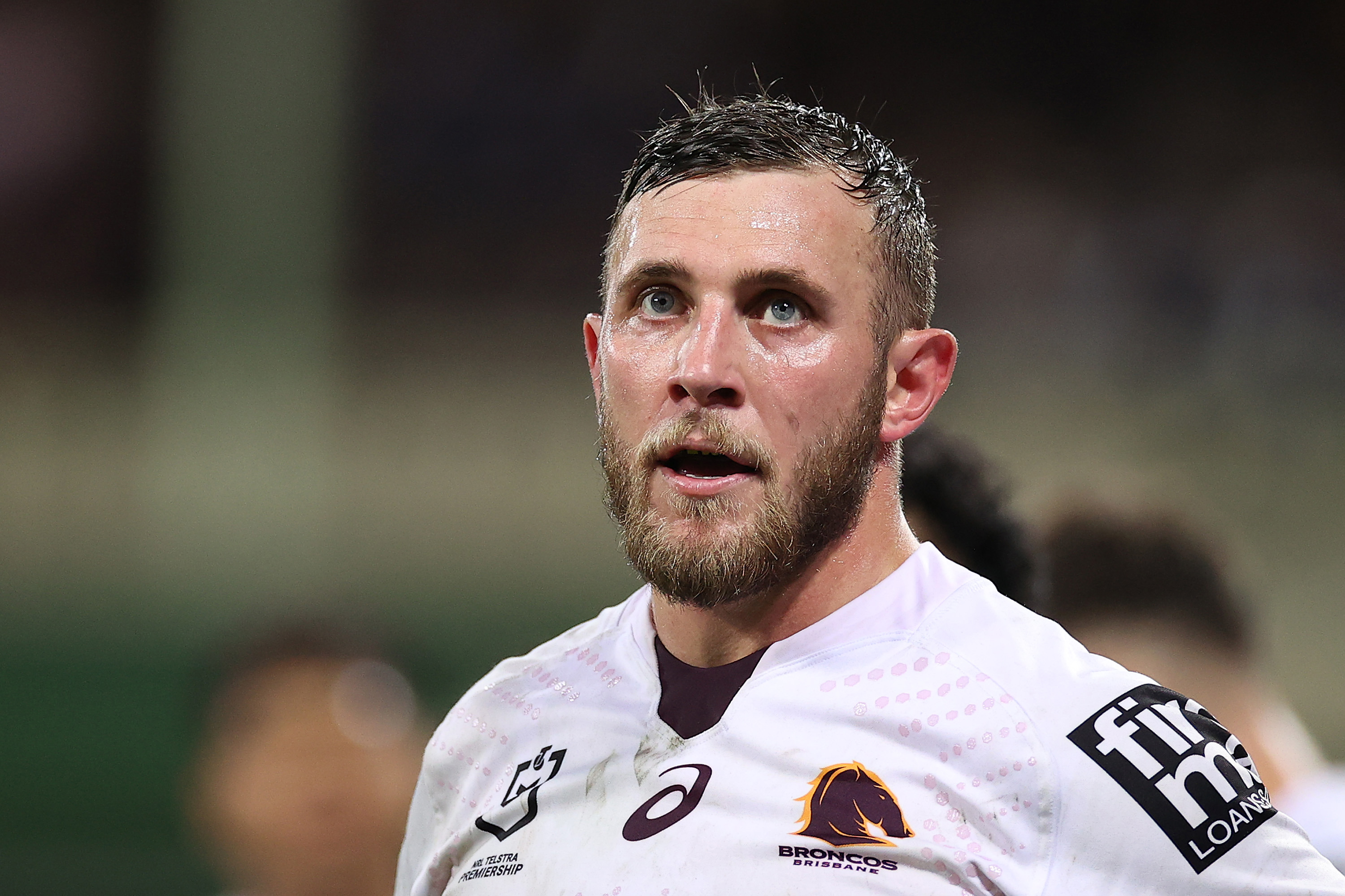 SYDNEY, AUSTRALIA - AUGUST 04: Kurt Capewell of the Broncos looks on during the round 21 NRL match between the Sydney Roosters and the Brisbane Broncos at the Sydney Cricket Ground on August 04, 2022, in Sydney, Australia. (Photo by Cameron Spencer/Getty Images)