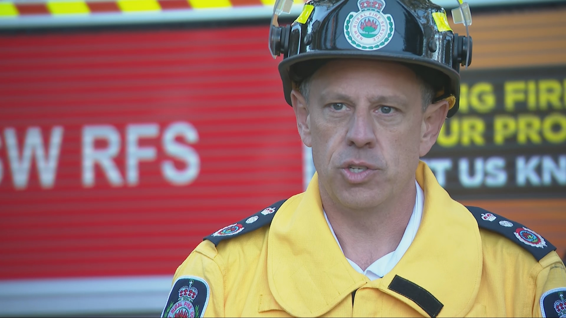NSW RFS Commissioner Trent Curtin said firefighters had to initially retreat due to the dangerous nature of the situation.