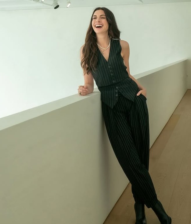 Anne Hathaway has taken to Instagram to show off the new and improved Andrea Sachs ahead of The Devil Wears Prada sequel.   