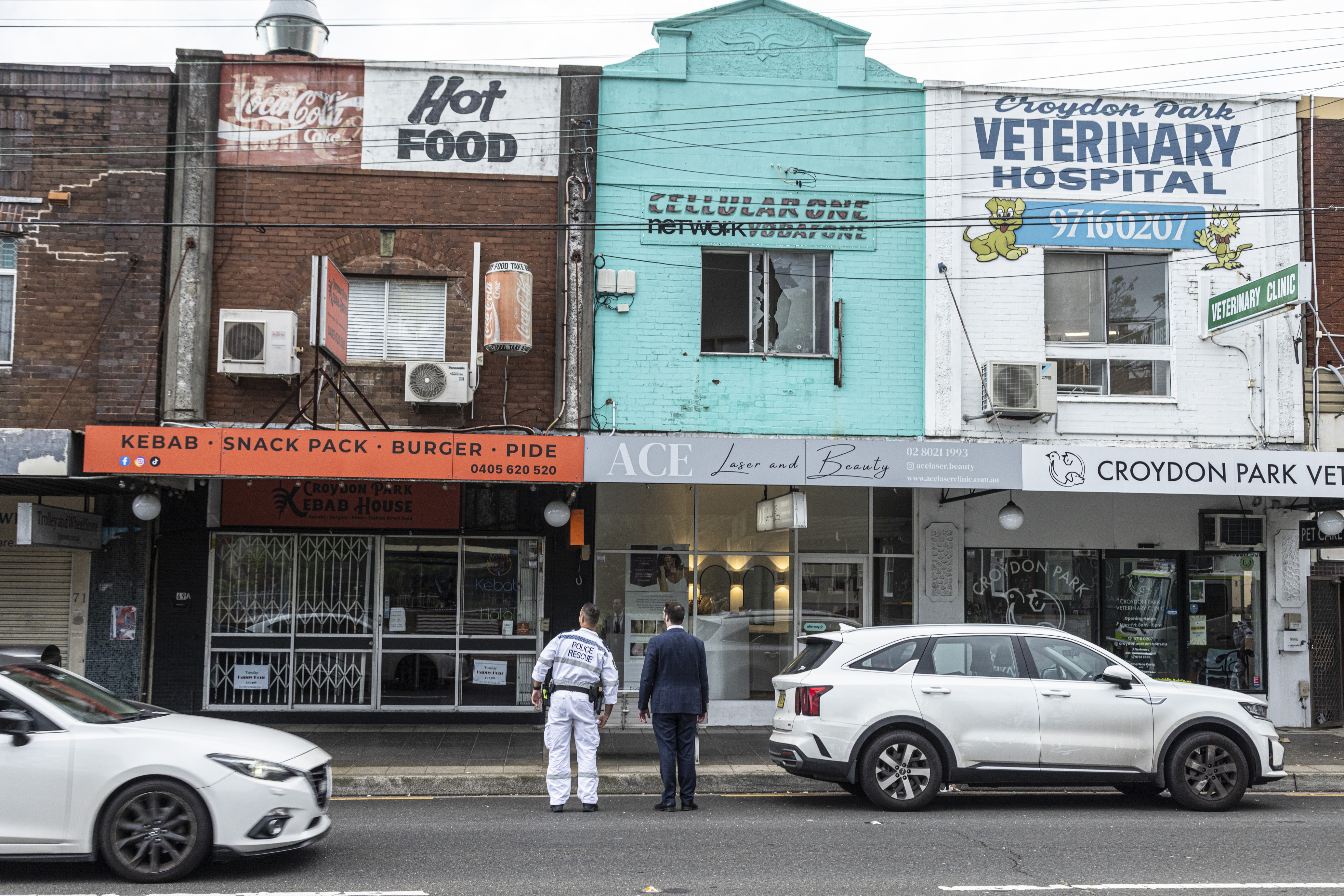 Aftermath of overnight's shooting at Croydon Park. Croydon Parkk.