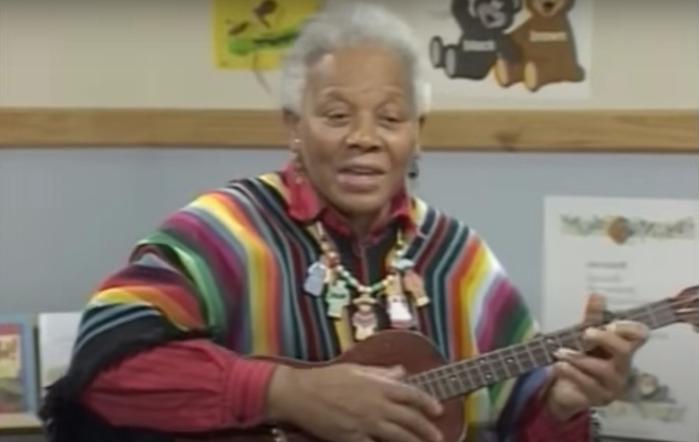 Ella Jenkins performs for the Live at the Smithsonian DVD