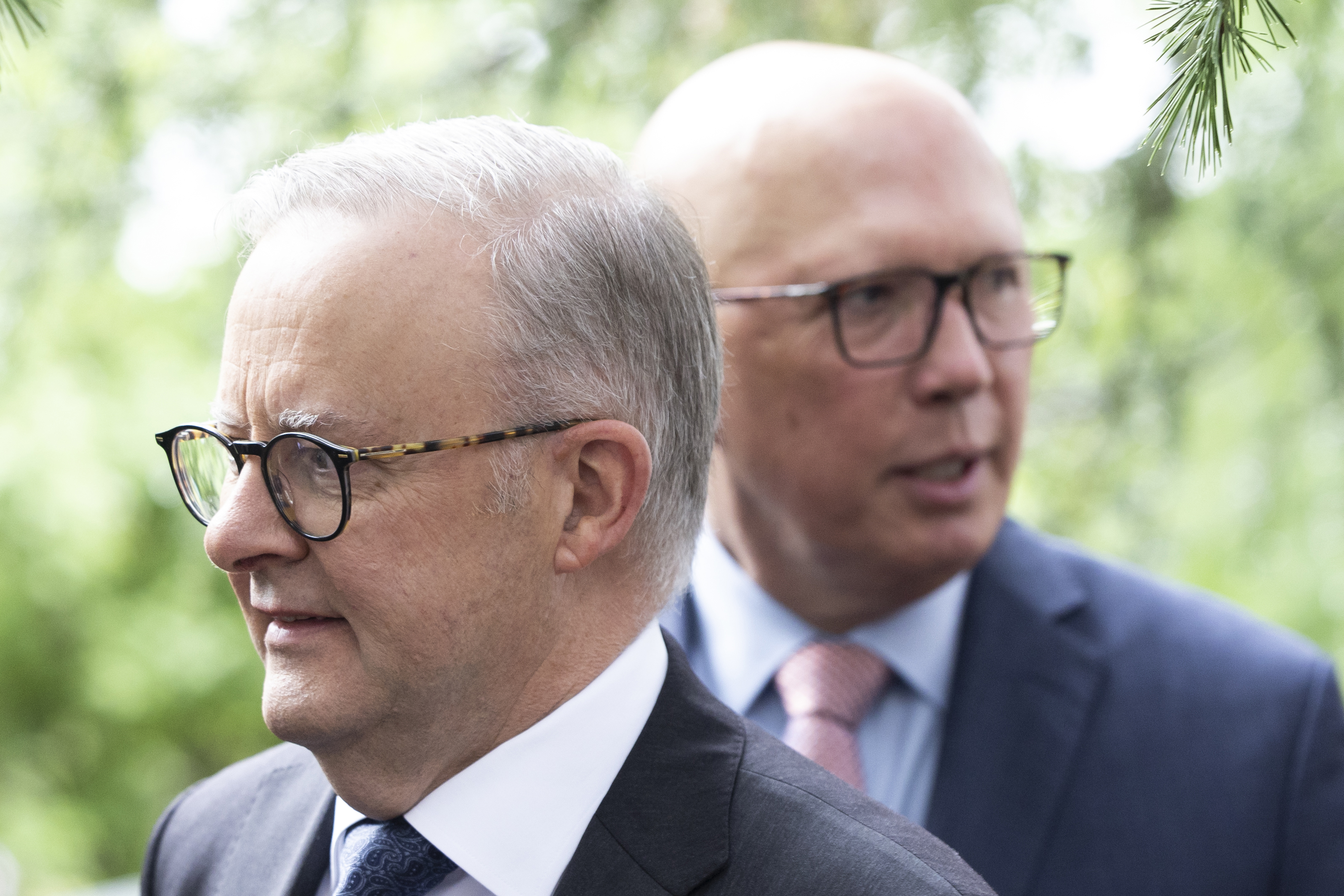 El primer ministro Anthony Albanese y el líder de la oposición Peter Dutton.