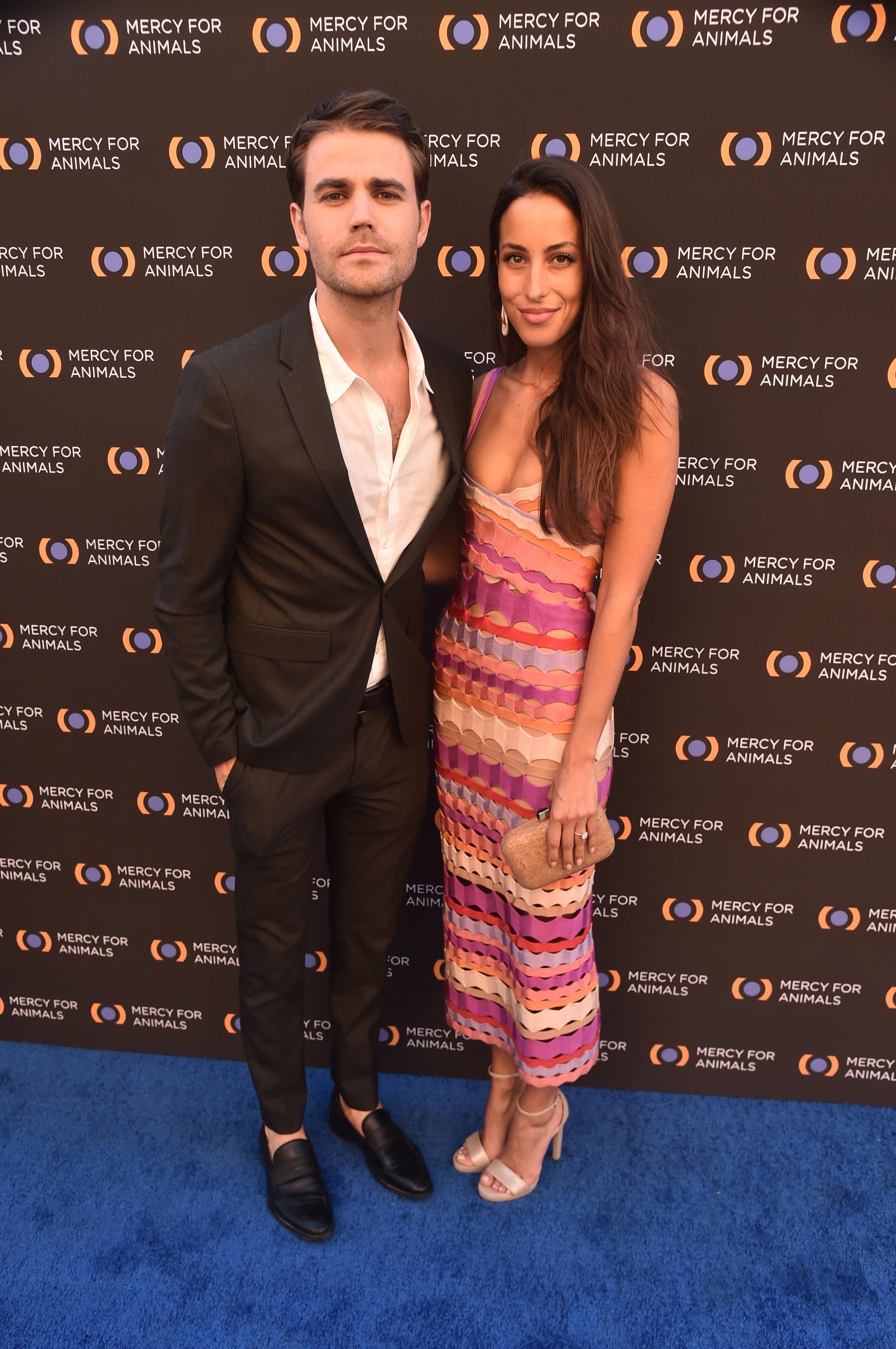 LOS ANGELES, CALIFORNIA - SEPTEMBER 14: Paul Wesley And Ines De Ramon attend the Mercy For Animals 20th Anniversary Gala at The Shrine Auditorium on September 14, 2019 in Los Angeles, California. (Photo by Alberto E. Rodriguez/Getty Images)