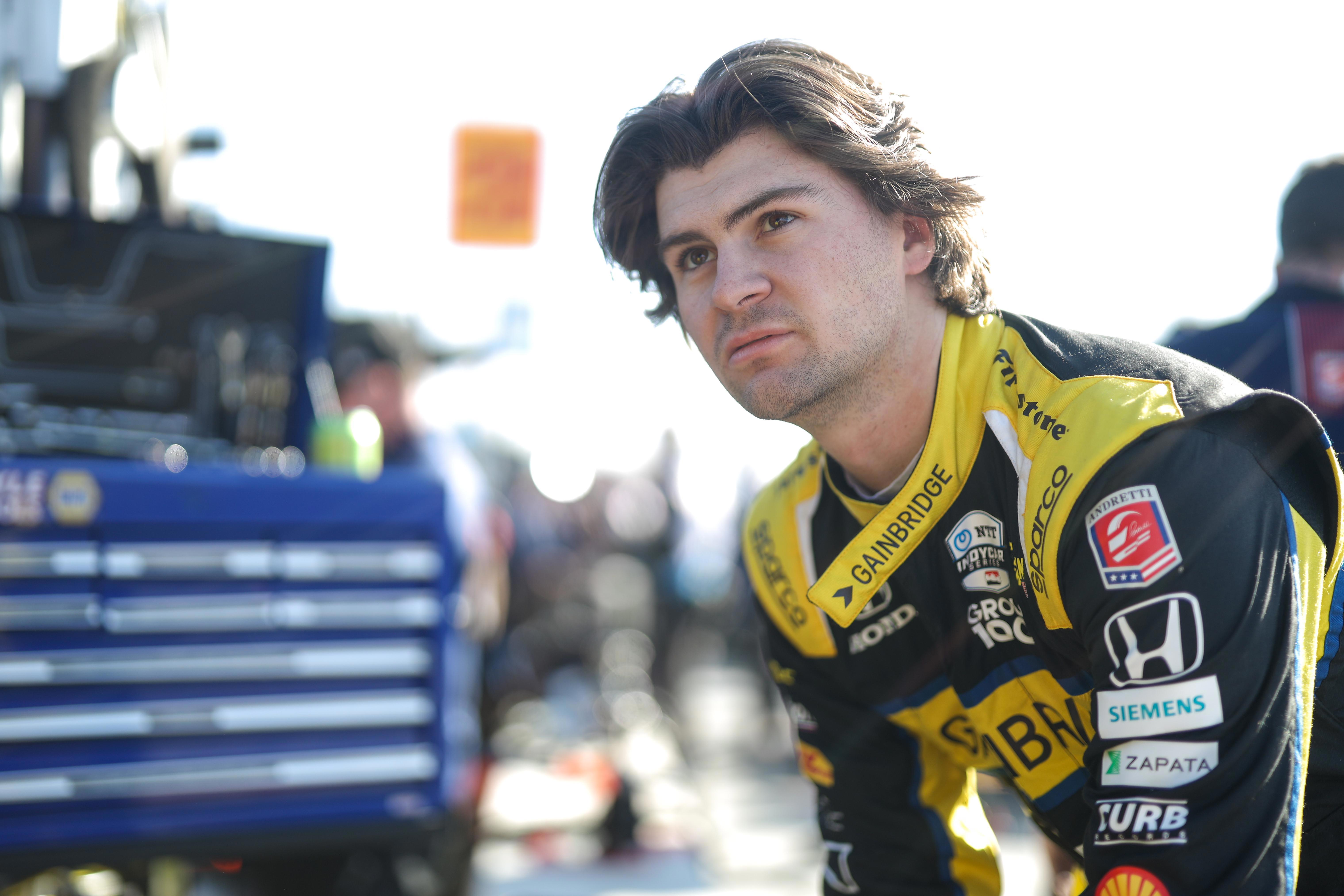 Colton Herta in testing.