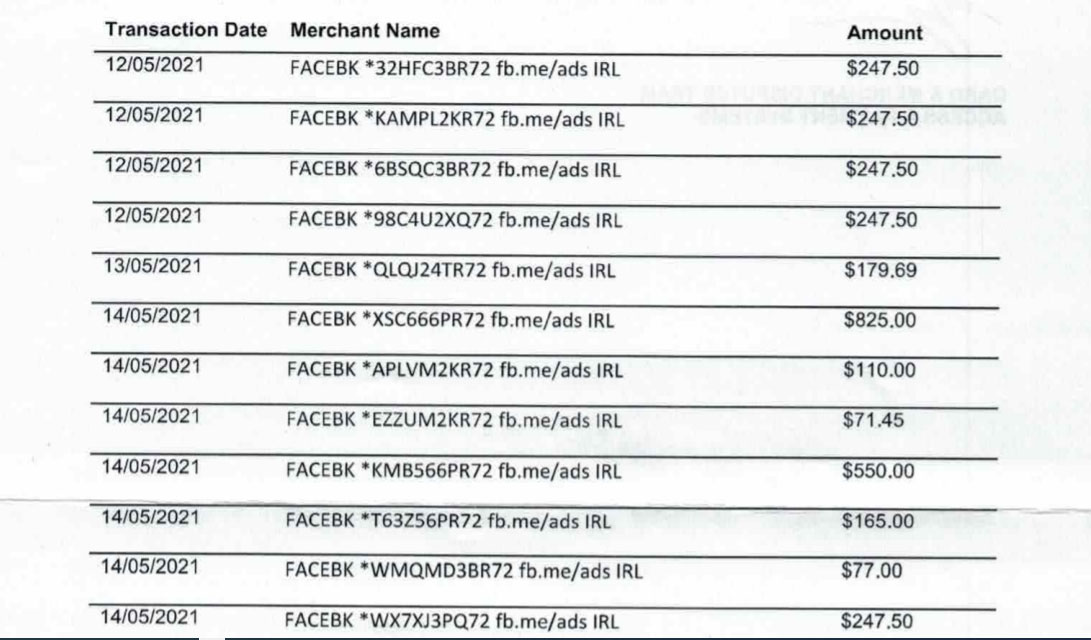 The hackers racked up a $3000 bill in Facebook ads.