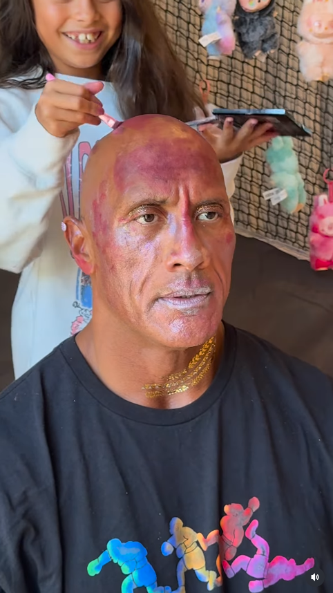 Dwayne the rock johnson daughter makeover