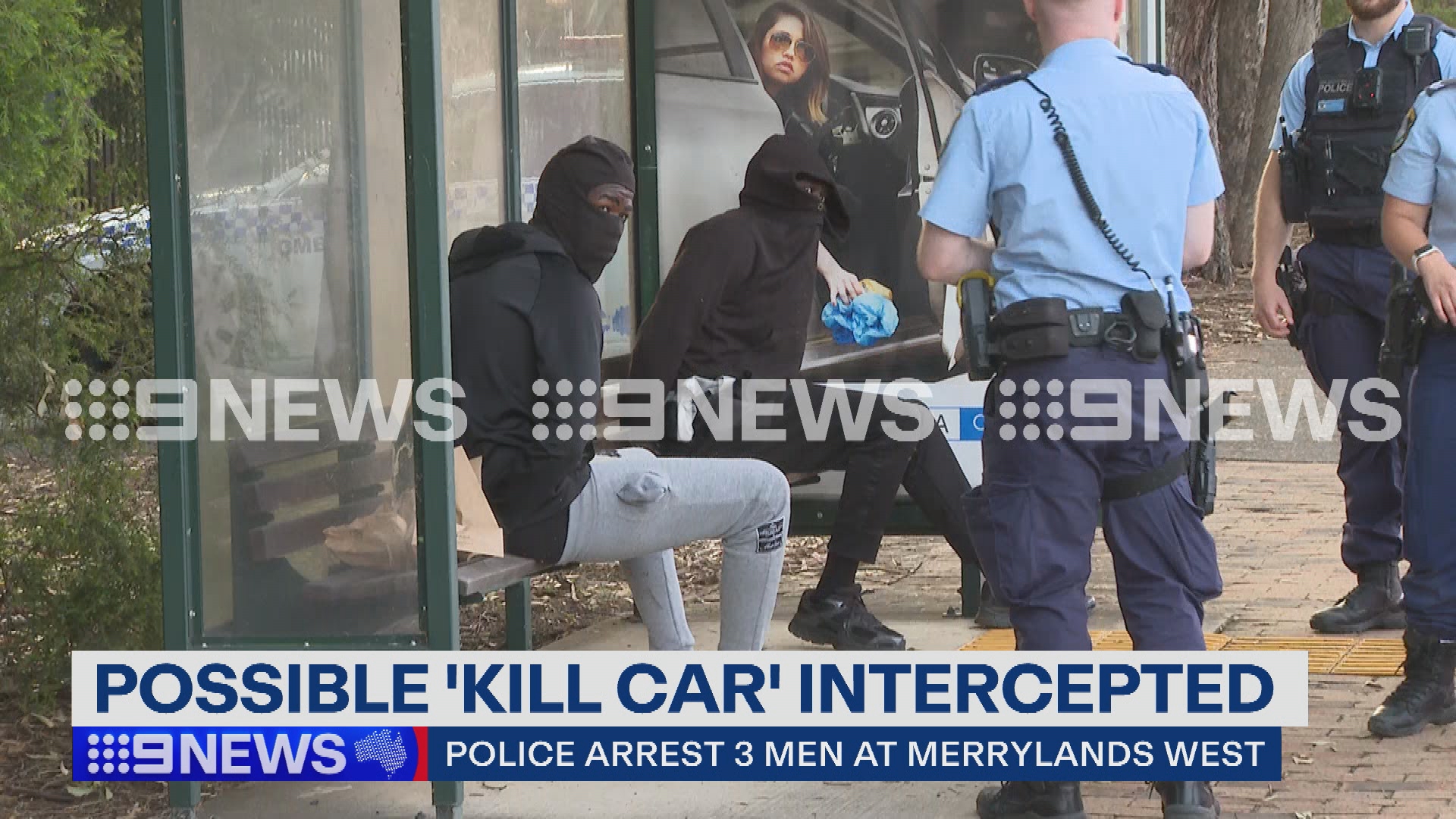 Three men were arrested at Merrylands West.