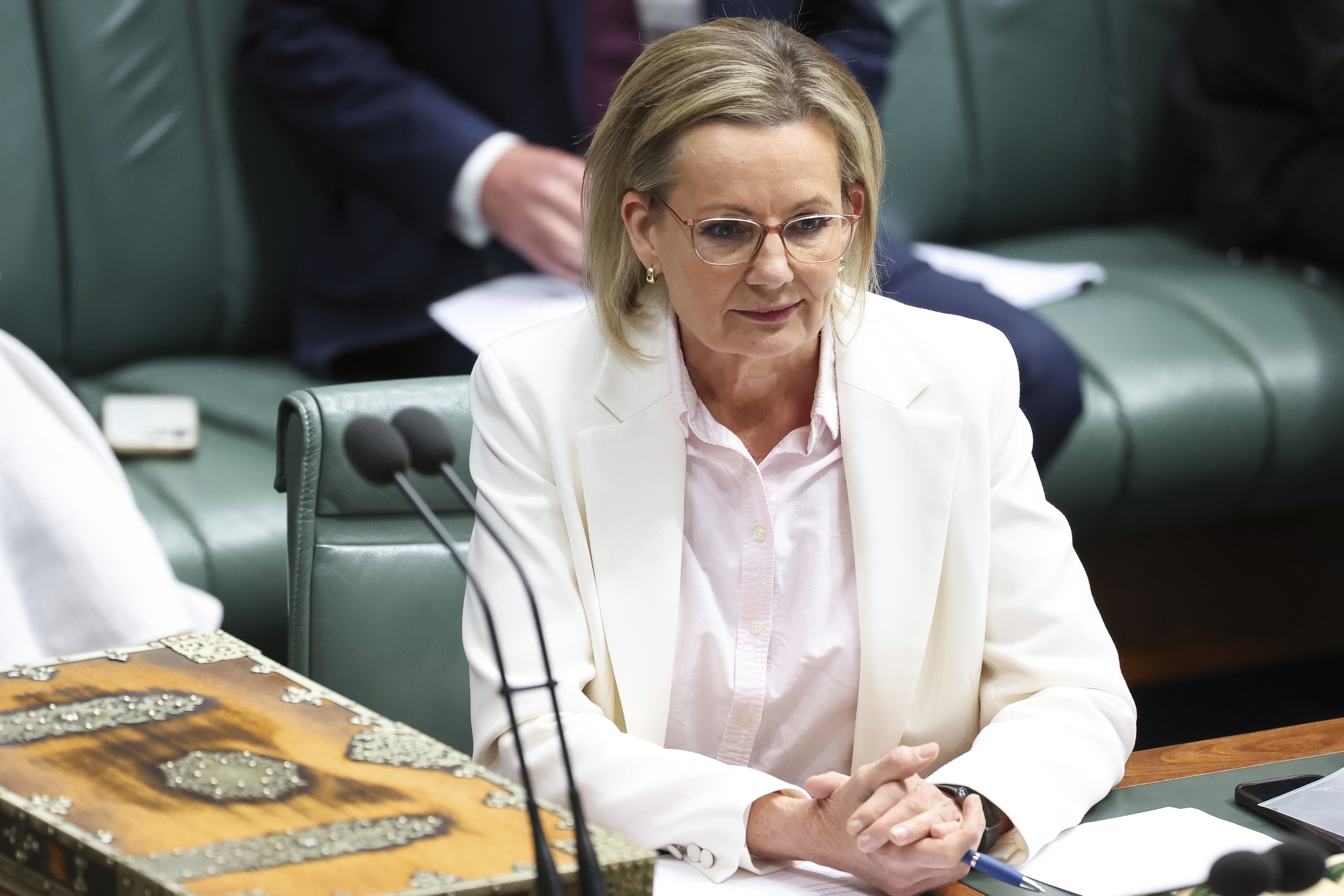 Opposition leader Sussan Ley during Question Time at Parliament House in Canberra on Tuesday 28 October 2025. 