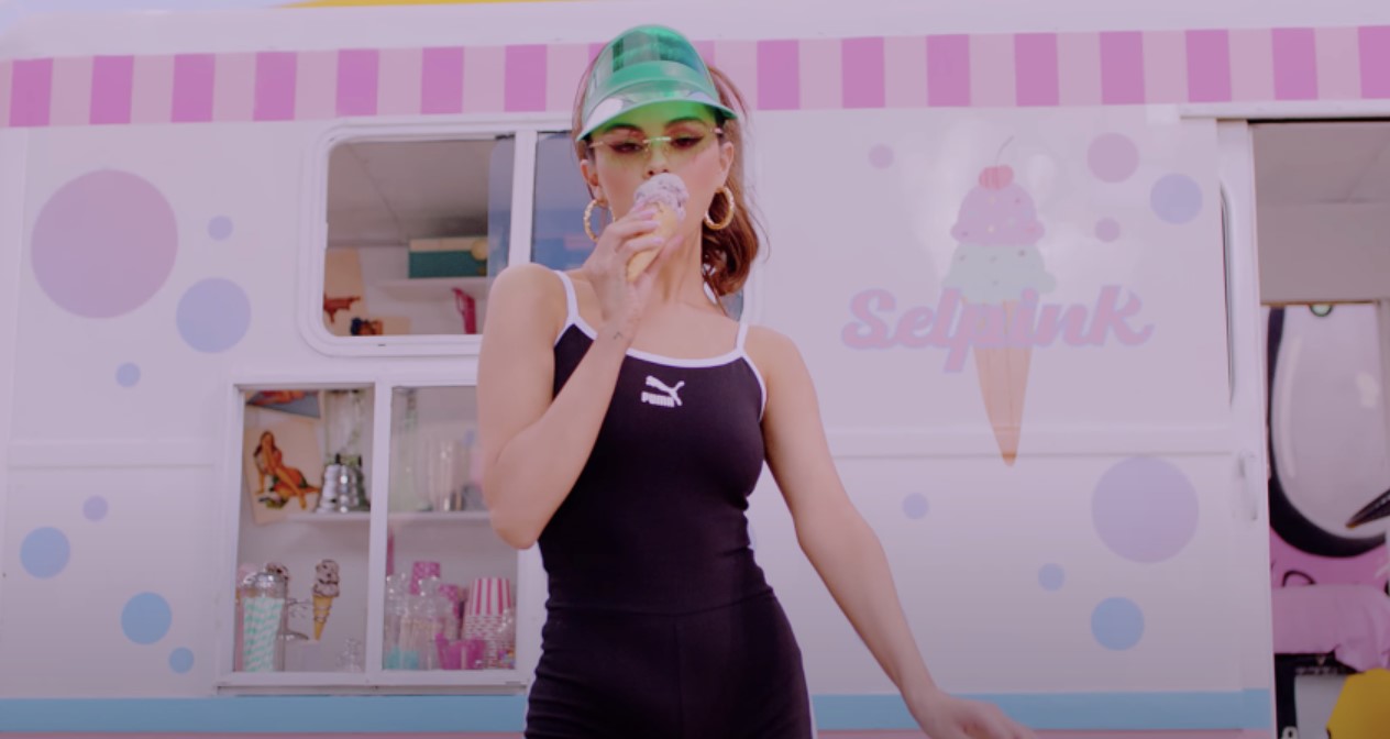 Selena Gomez appears in her Ice Cream music video in 2020.