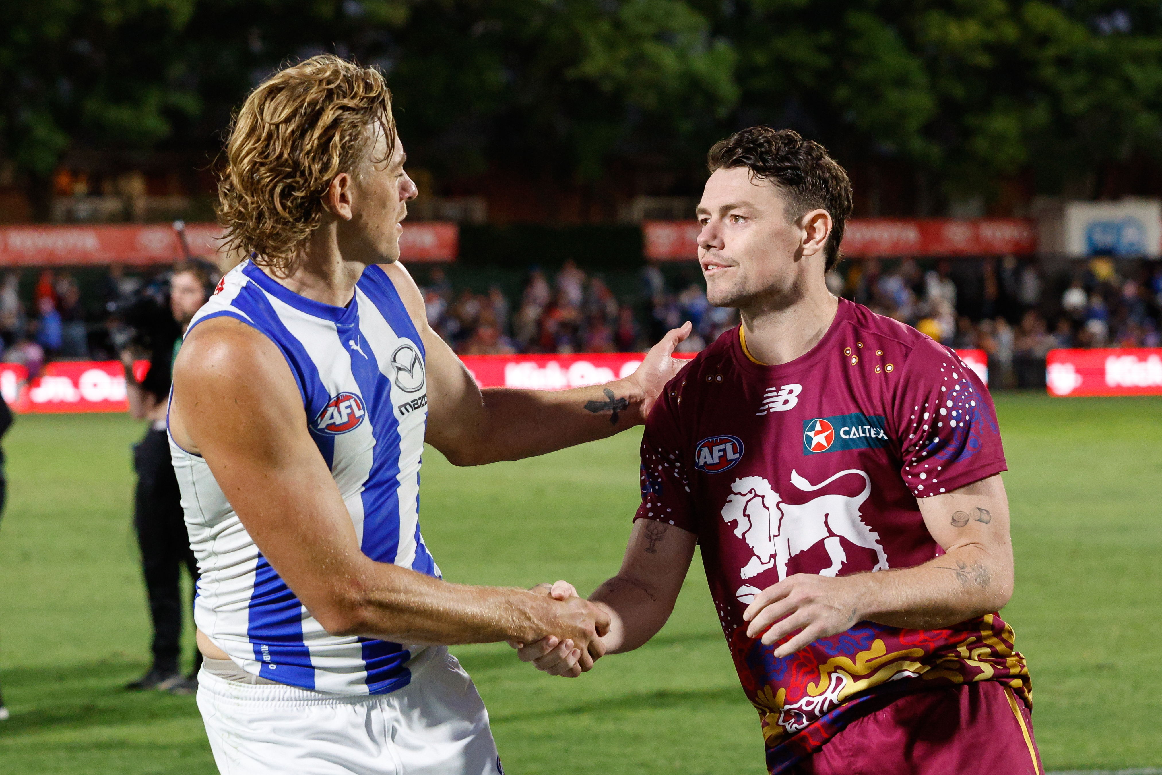 Lachie Neale says there's nothing to worry about despite being subbed off against North.