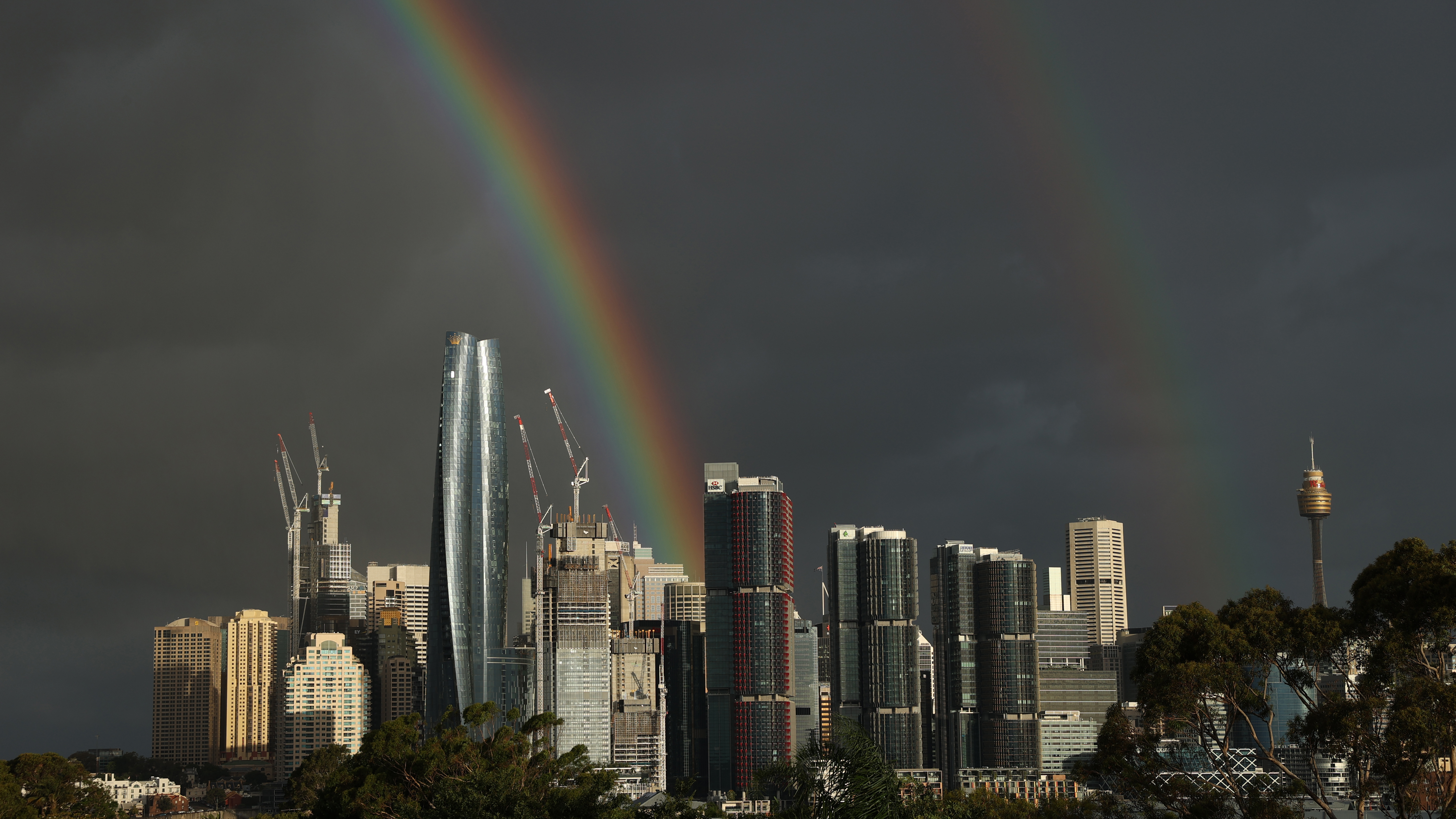 Sydney has seen minor showers, with a top of 25C today.