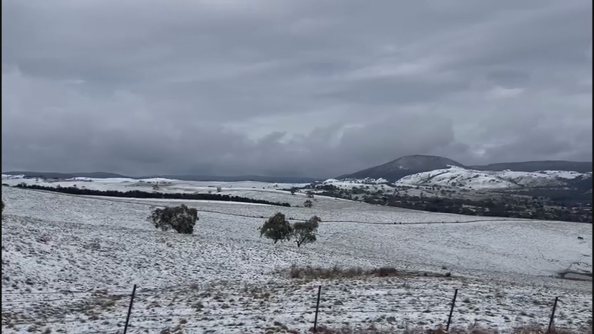 Snow in regional Victoria on Tuesday August 23.