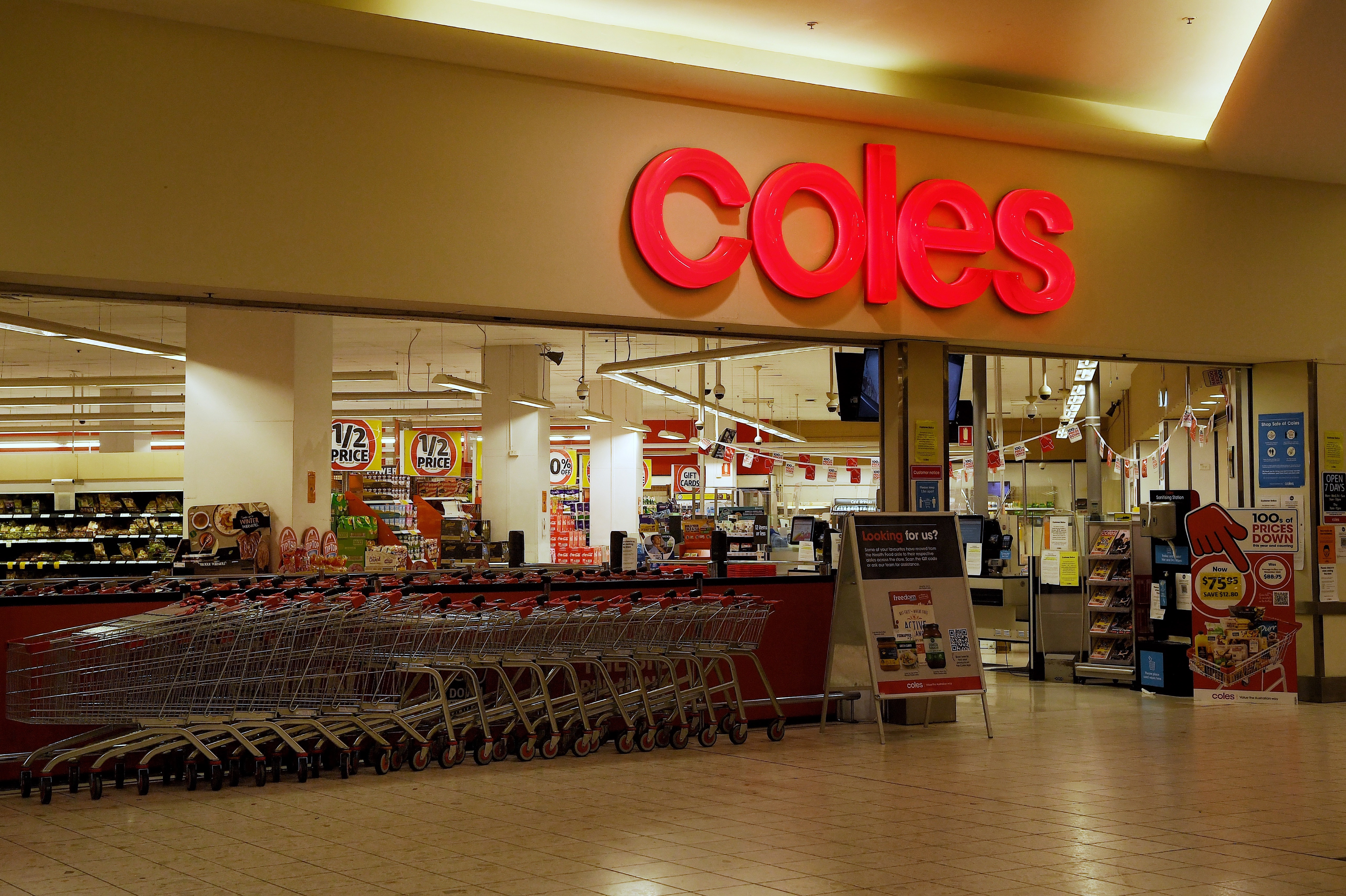 Coles is recalling 11 products containing baby spinach "as a precaution" across four states and two territories.