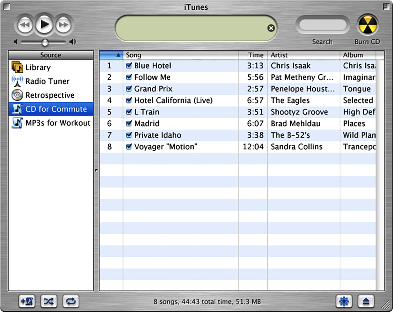 The iTunes Music Store made it possible to buy songs and albums online legally.