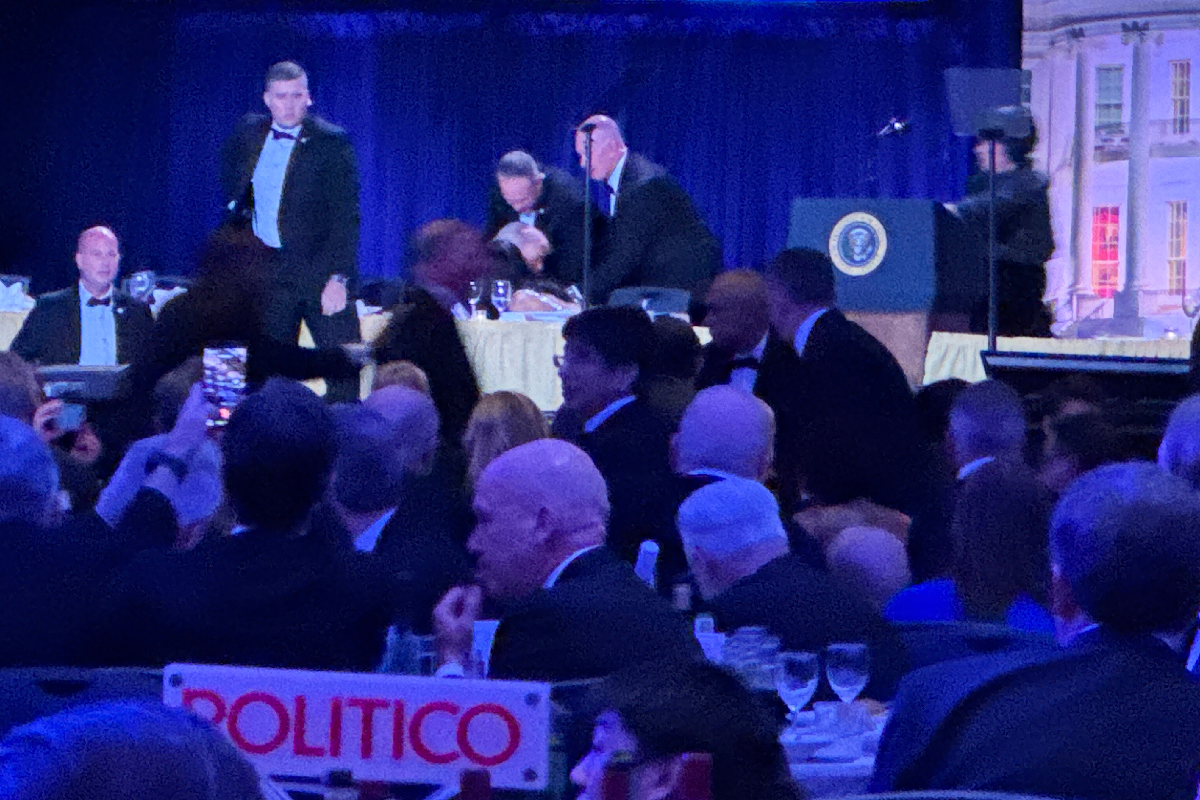 President Trump evacuated after security incident at White House correspondents dinner
