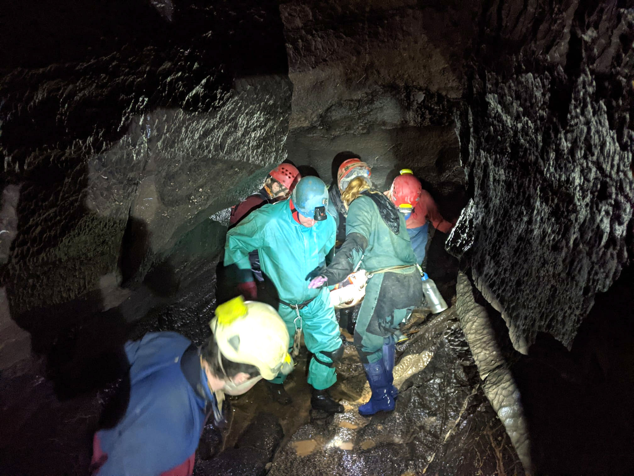 The caver had been trapped since Saturday at around 1pm (local time) after suffering a fall.