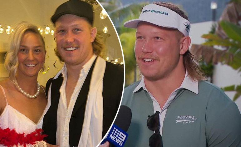 Kangaroos star Reuben Cotter will marry Mackenzie the day after playing Samoa.