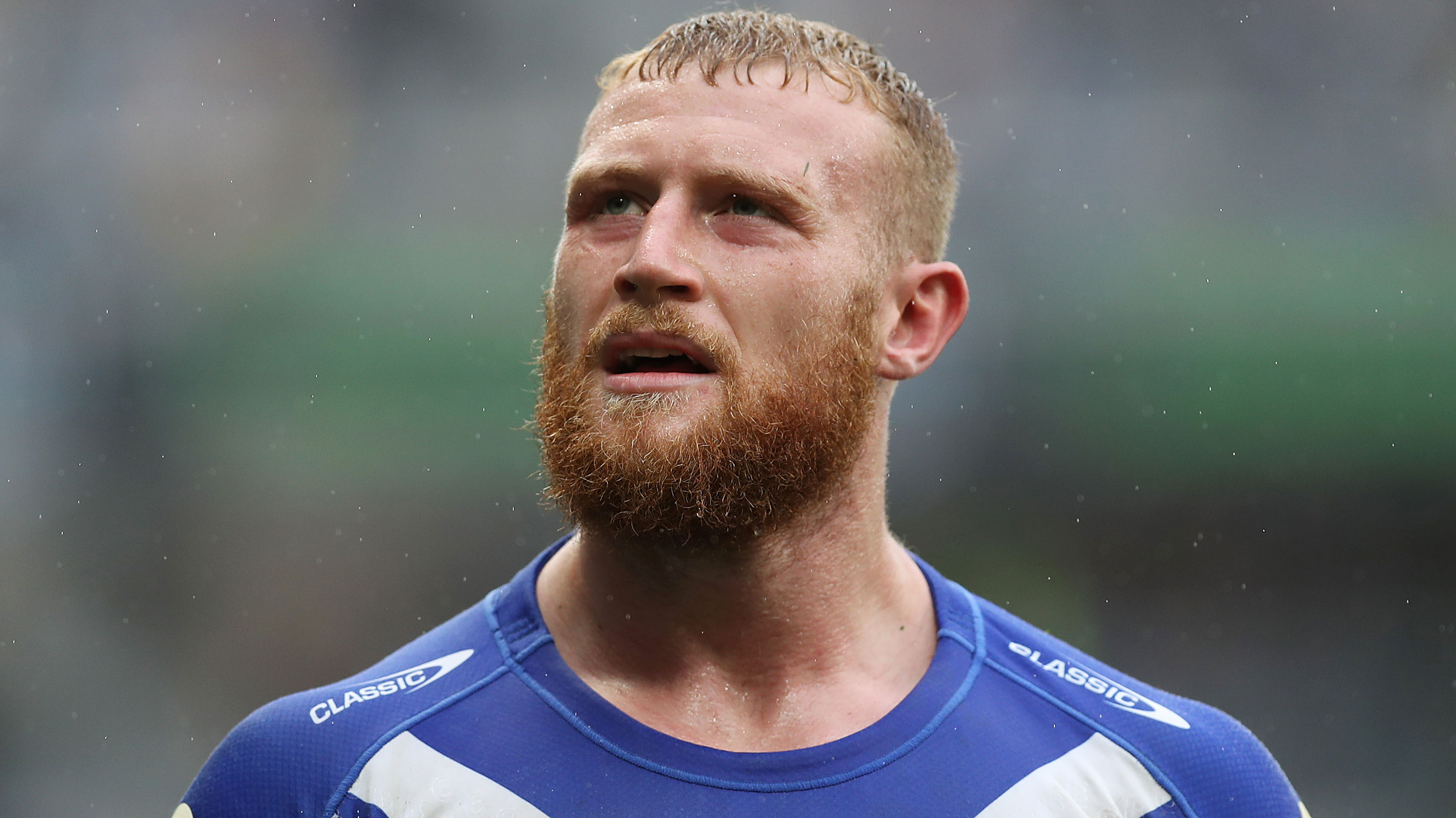 Luke Thompson of the Bulldogs has been in the headlines recently.