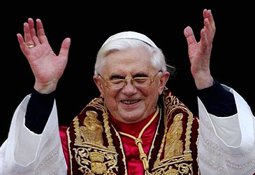 Joseph Ratzinger upon election as pope (Getty)
