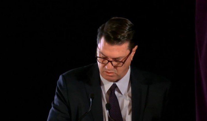 ARN chairman Hamish McLennan addresses the AGM.