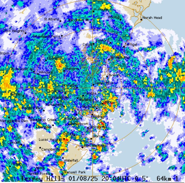 Thunderstorms and lightning have already hit across much of Sydney, Gosford and parts of Newcastle as of 6.30am. 