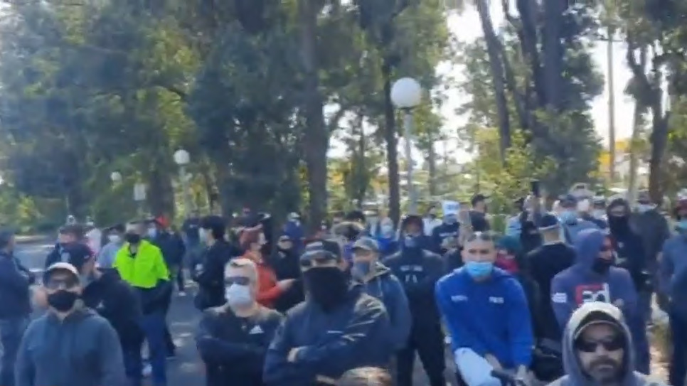 Protests at Sydney's Fairfax Council.