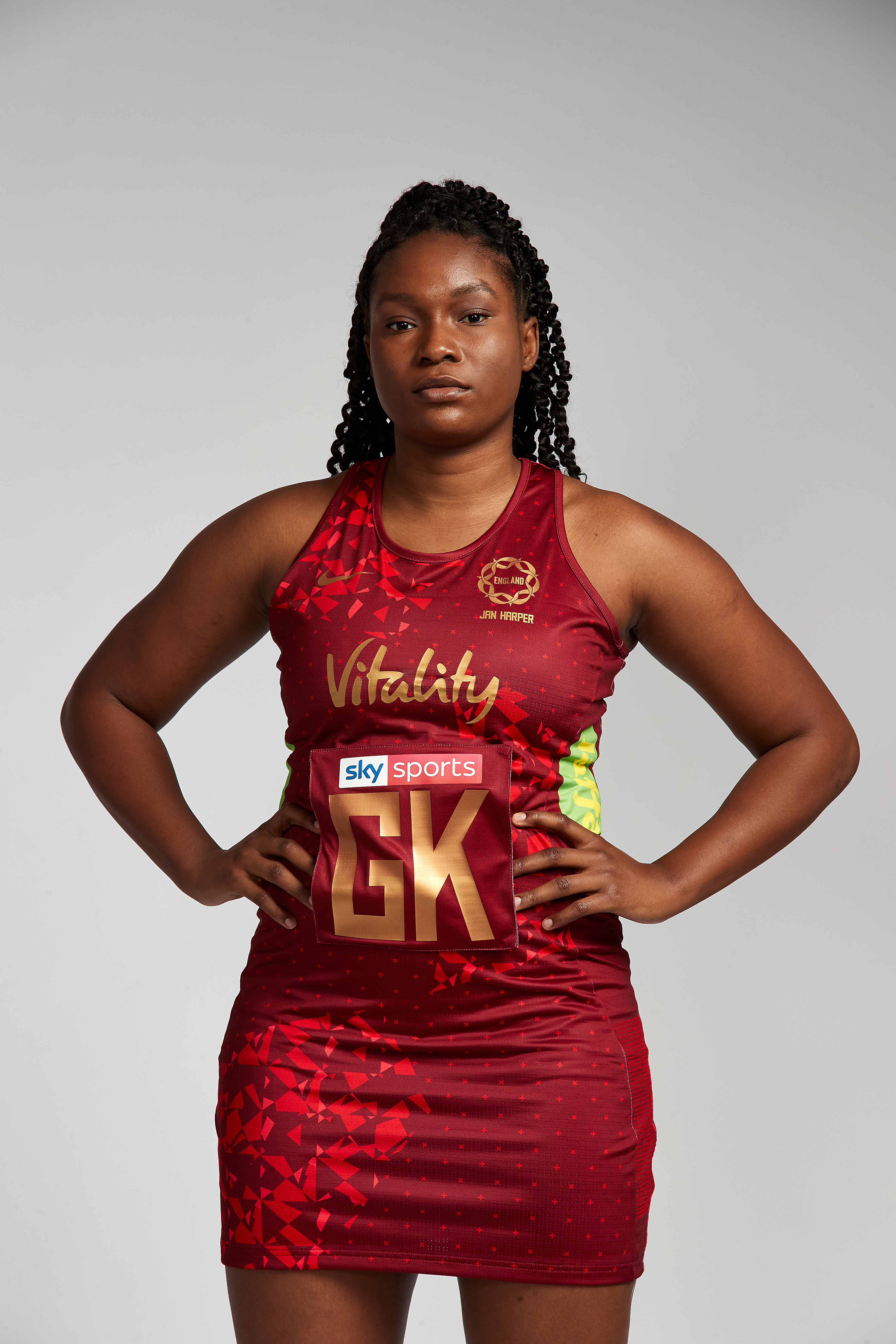 Razia Quashie of the England Roses.