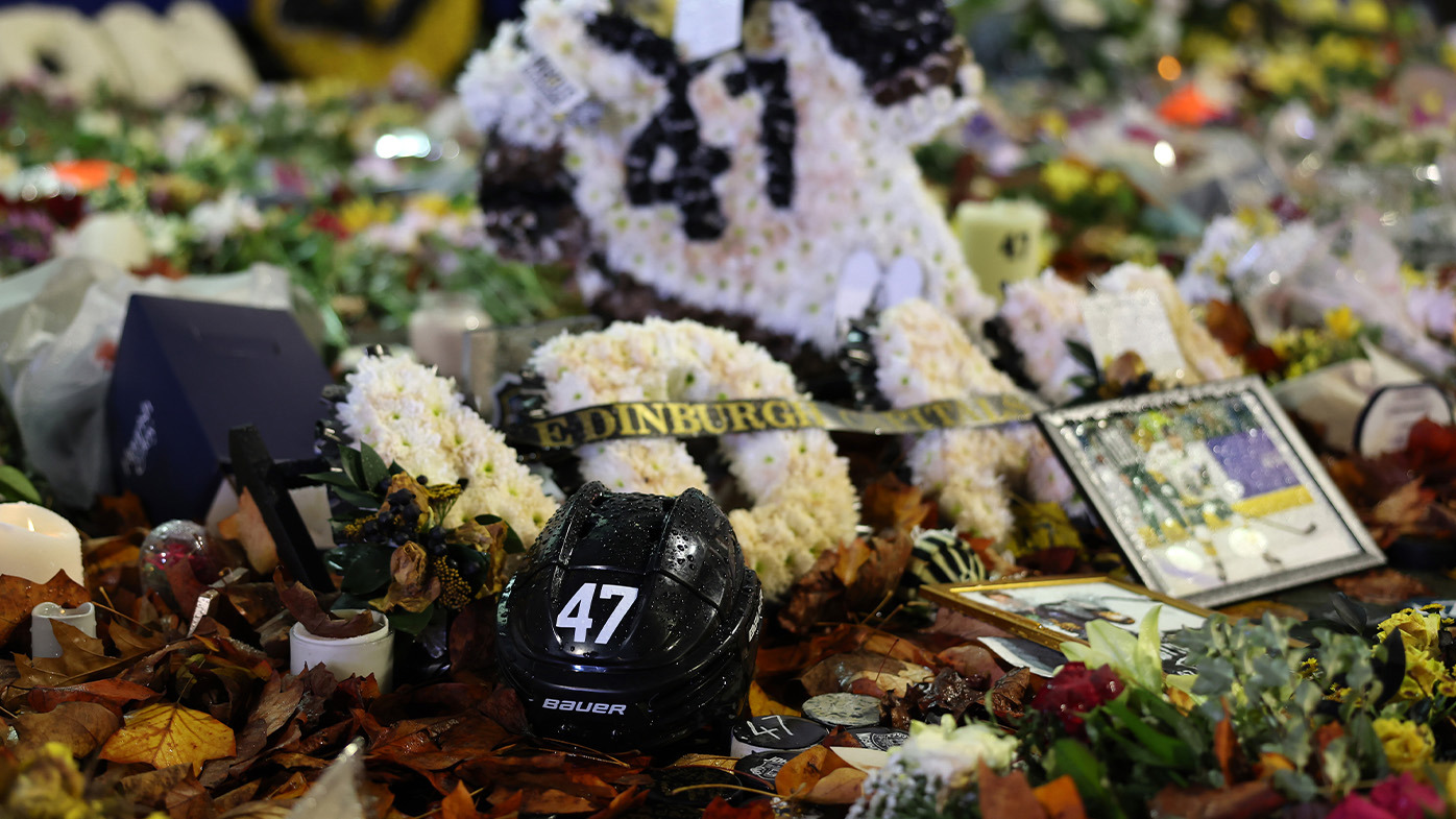 The No.47 jersey of Adam Johnson was retired after the ice hockey star's death.