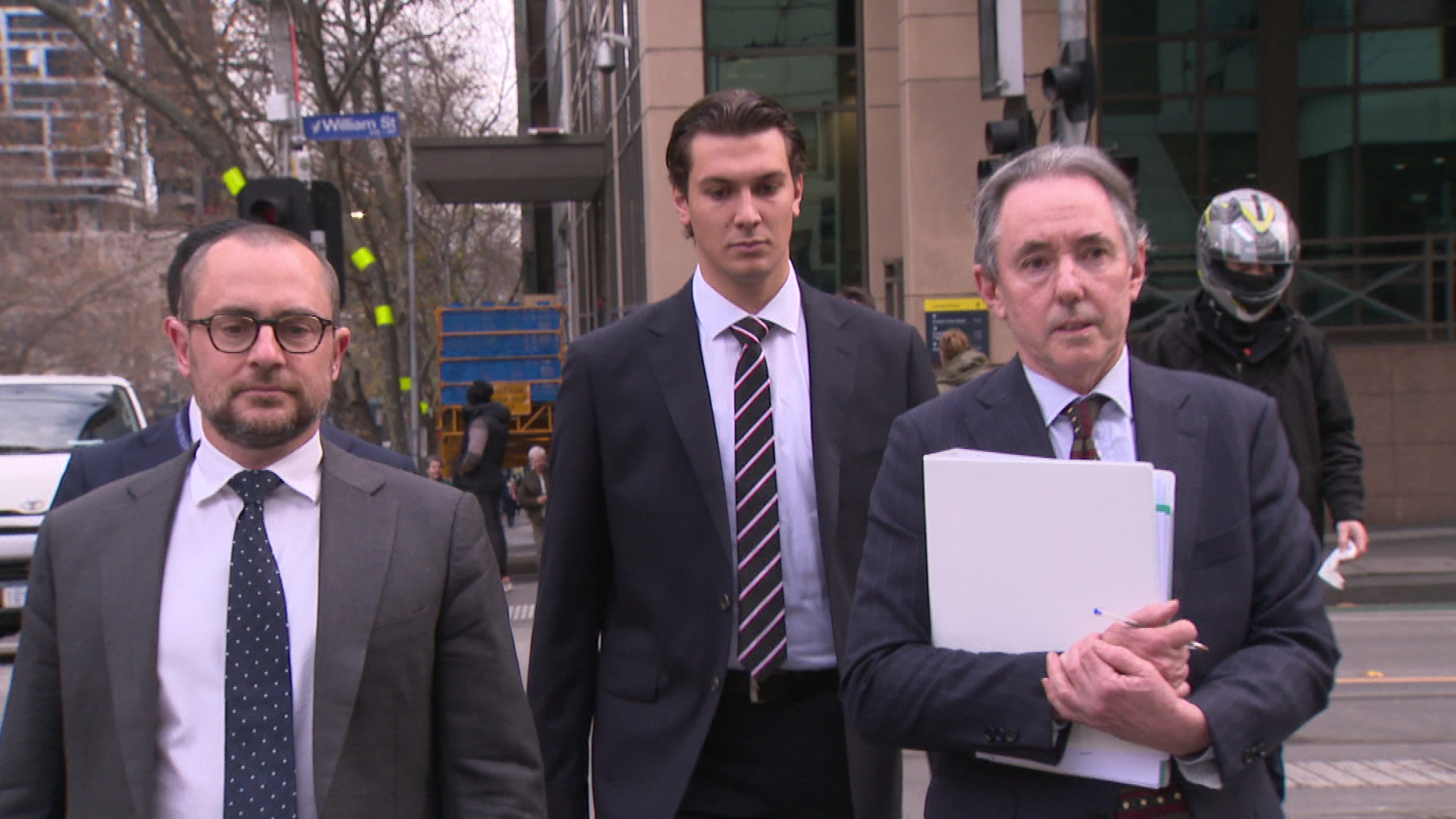 Tom Silvagni pictured leaving court IMPORTANT **ONLY USE IF SUPPRESSION ORDER IS LIFTED** 