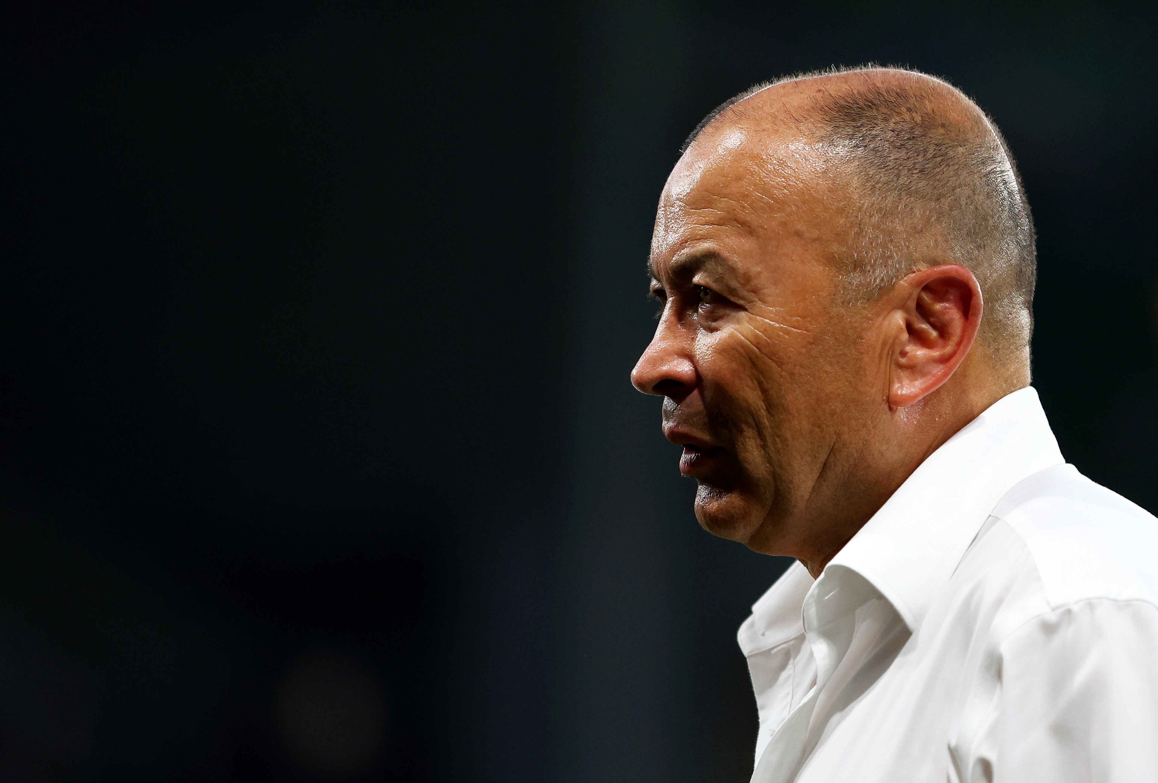 Wallabies coach Eddie Jones at Stade Geoffroy-Guichard.